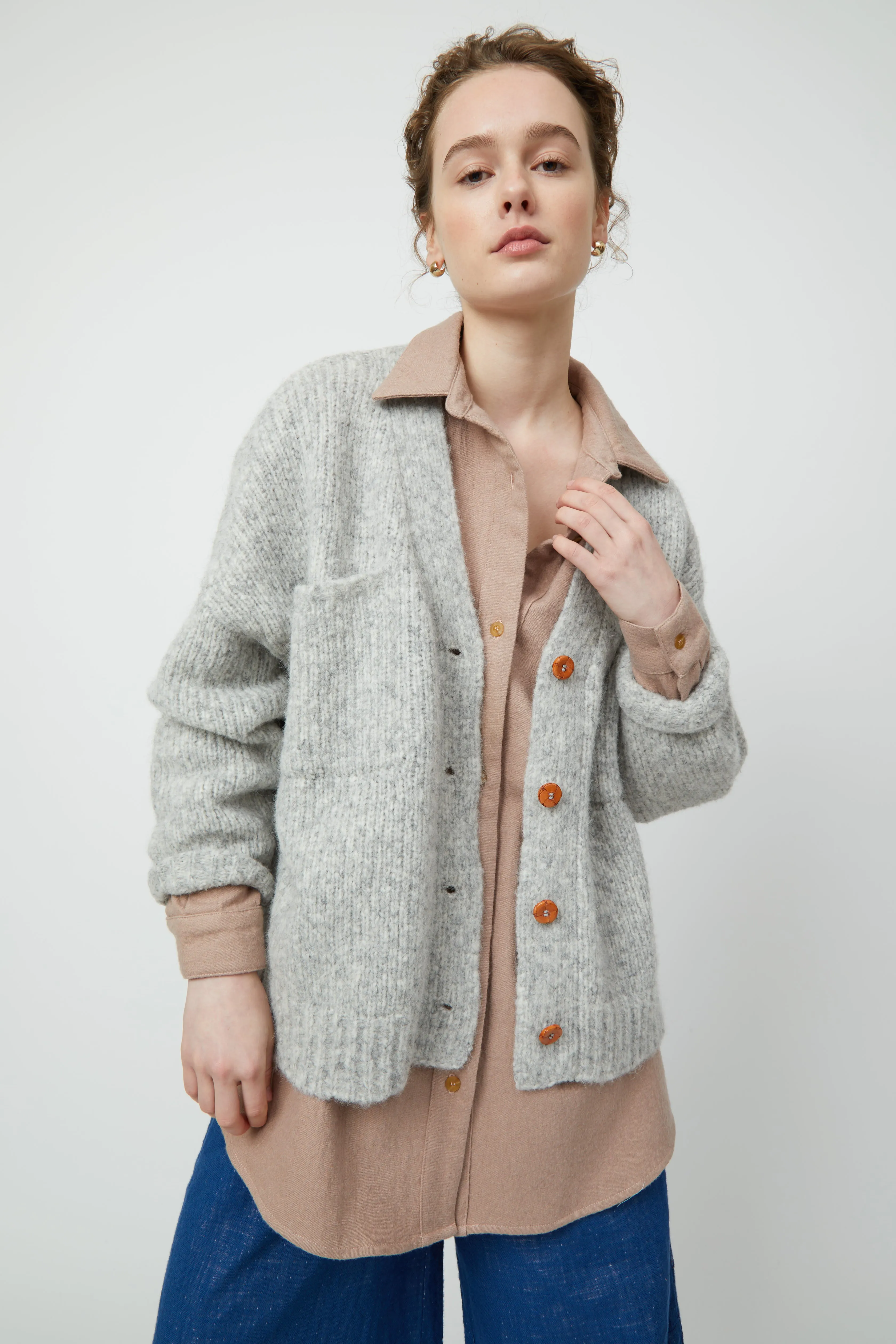 Amelia Cardigan in Baby Alpaca