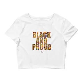 Black and Proud (African Print) - Crop Top