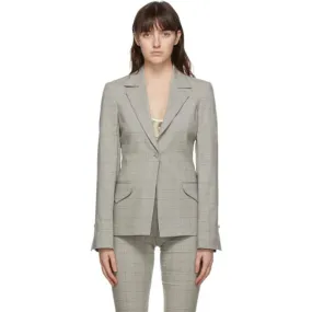 Charlotte Knowles Grey Check Stream Jacket