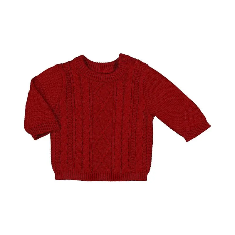 Cherry Cable Knit Sweater