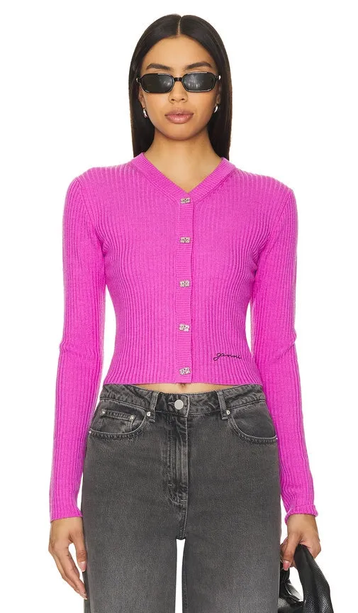 Ganni Cardigan in Pink