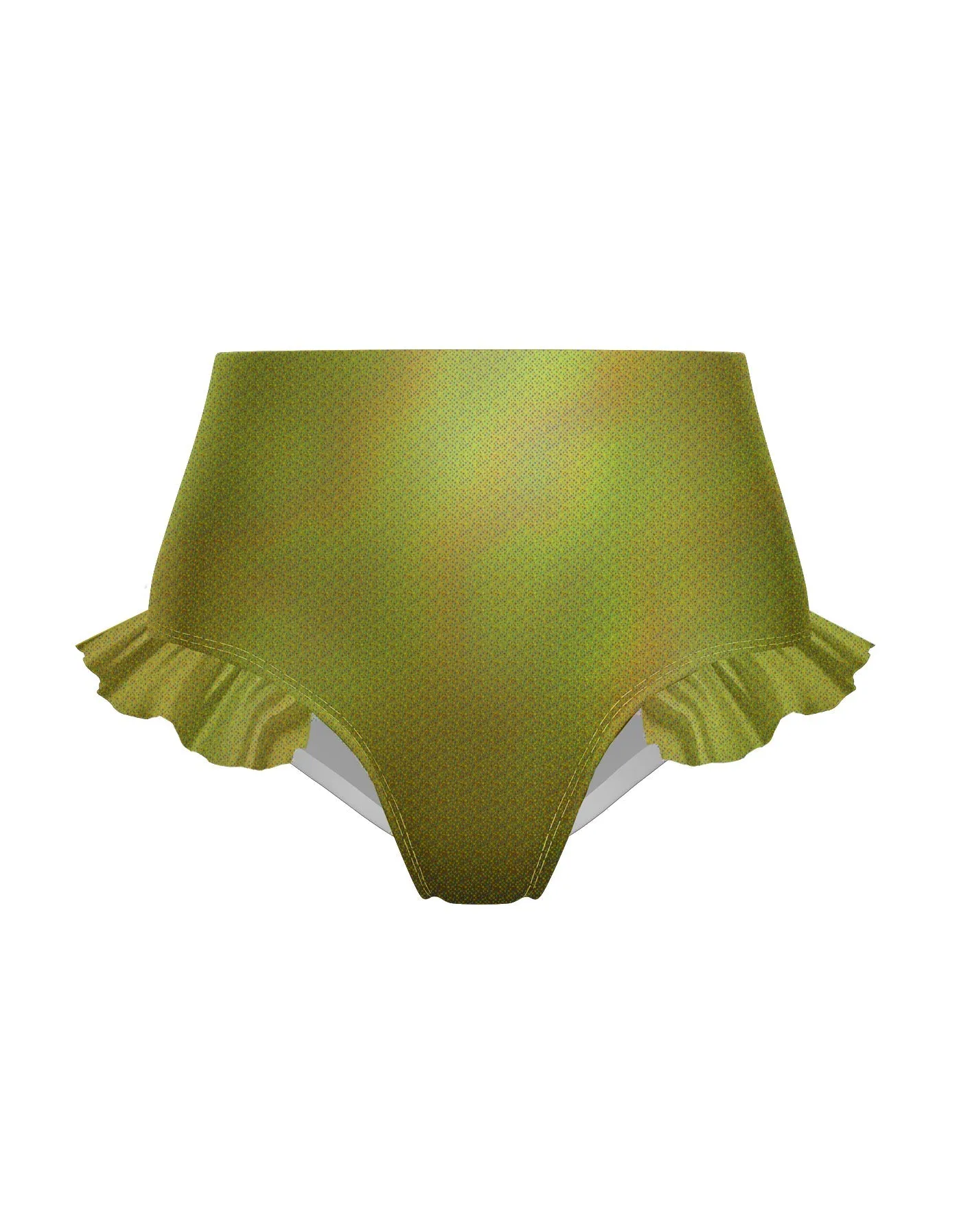 Hologram High Rise Panty with Ruffle