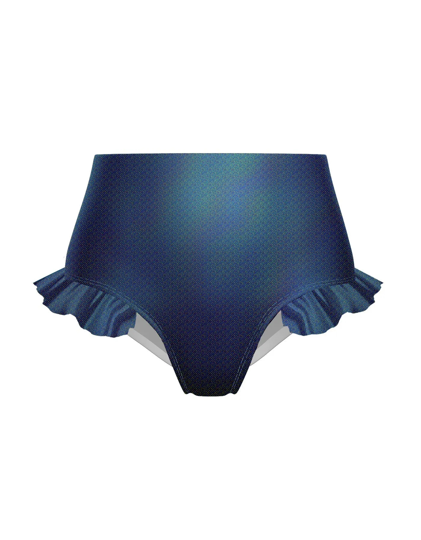 Hologram High Rise Panty with Ruffle