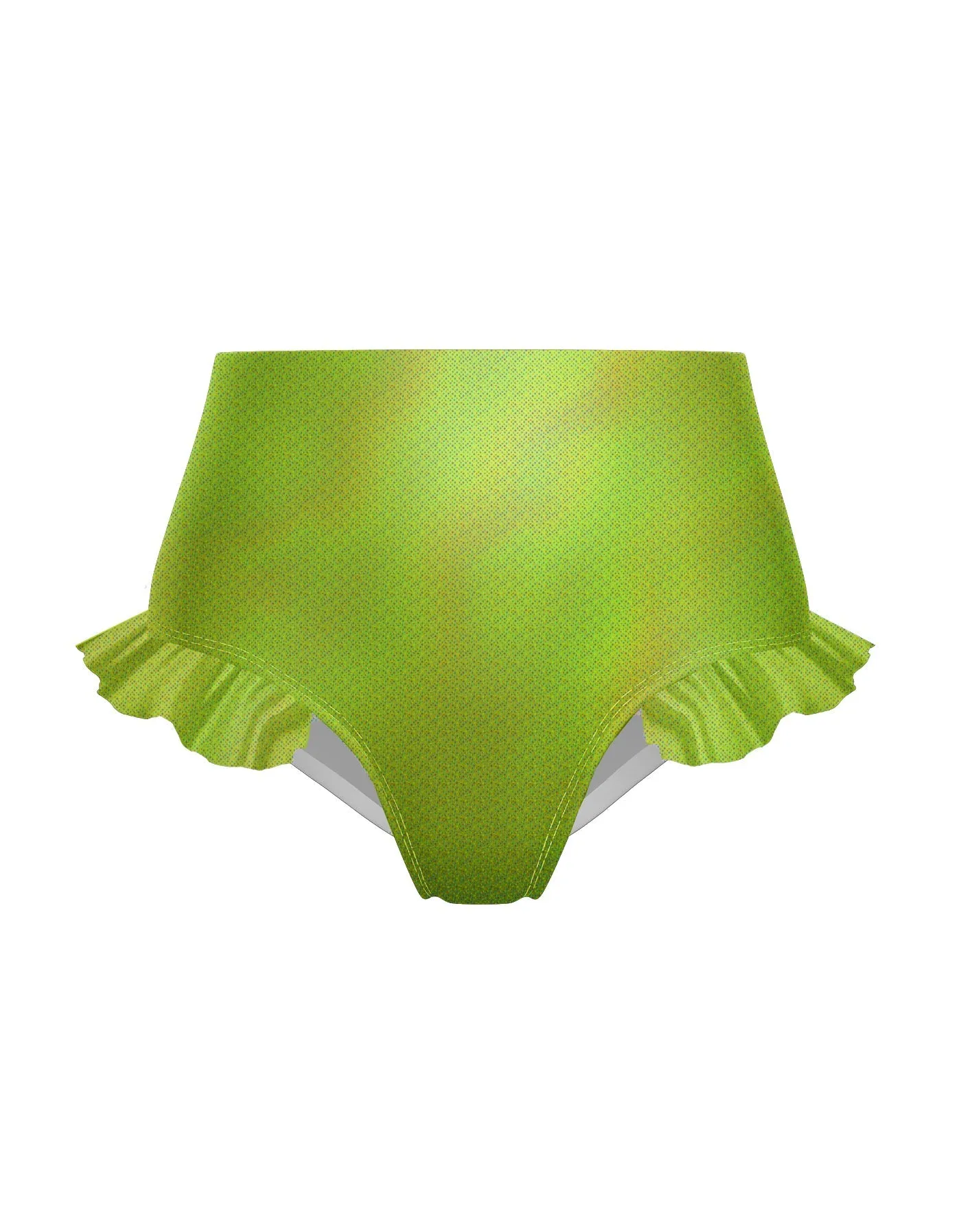Hologram High Rise Panty with Ruffle