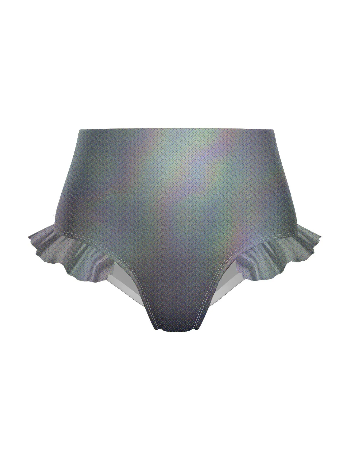 Hologram High Rise Panty with Ruffle
