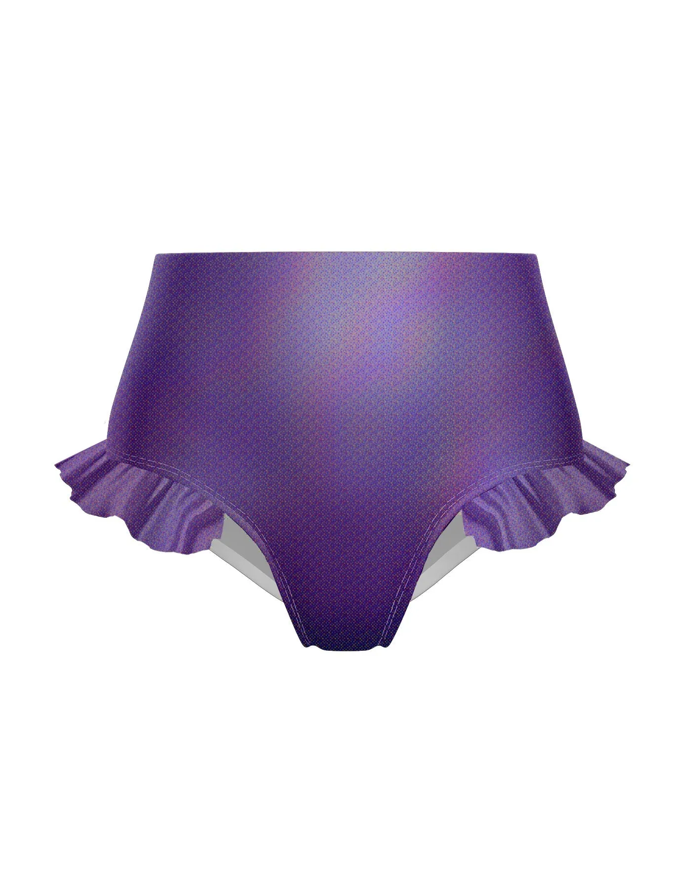 Hologram High Rise Panty with Ruffle