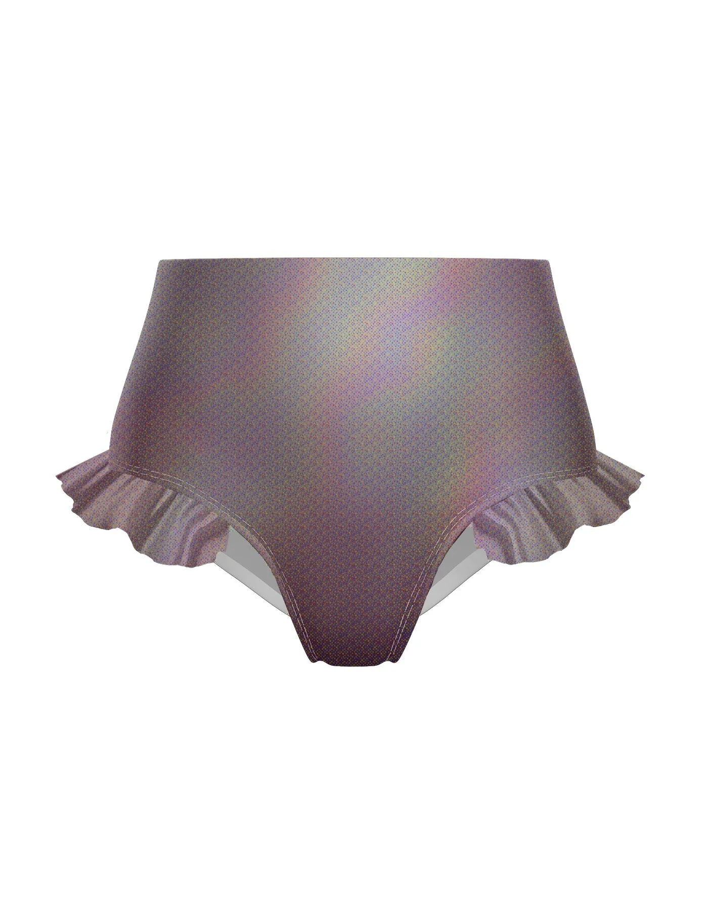 Hologram High Rise Panty with Ruffle
