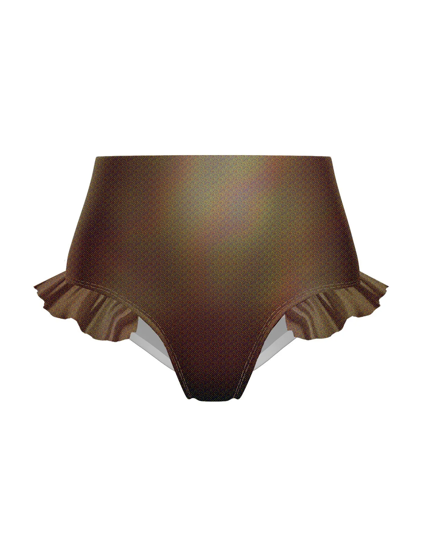 Hologram High Rise Panty with Ruffle