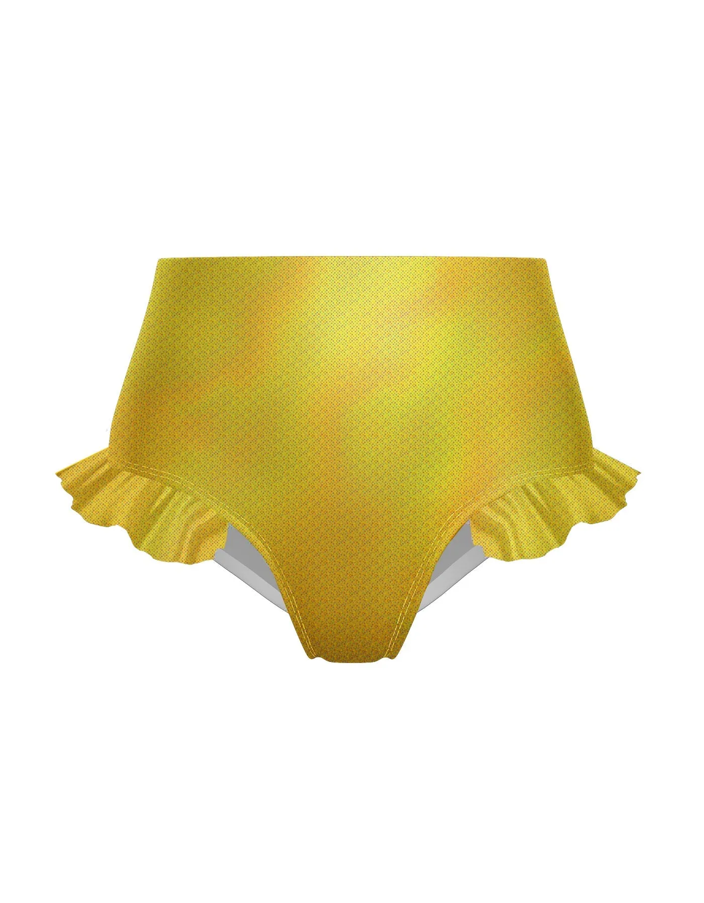 Hologram High Rise Panty with Ruffle