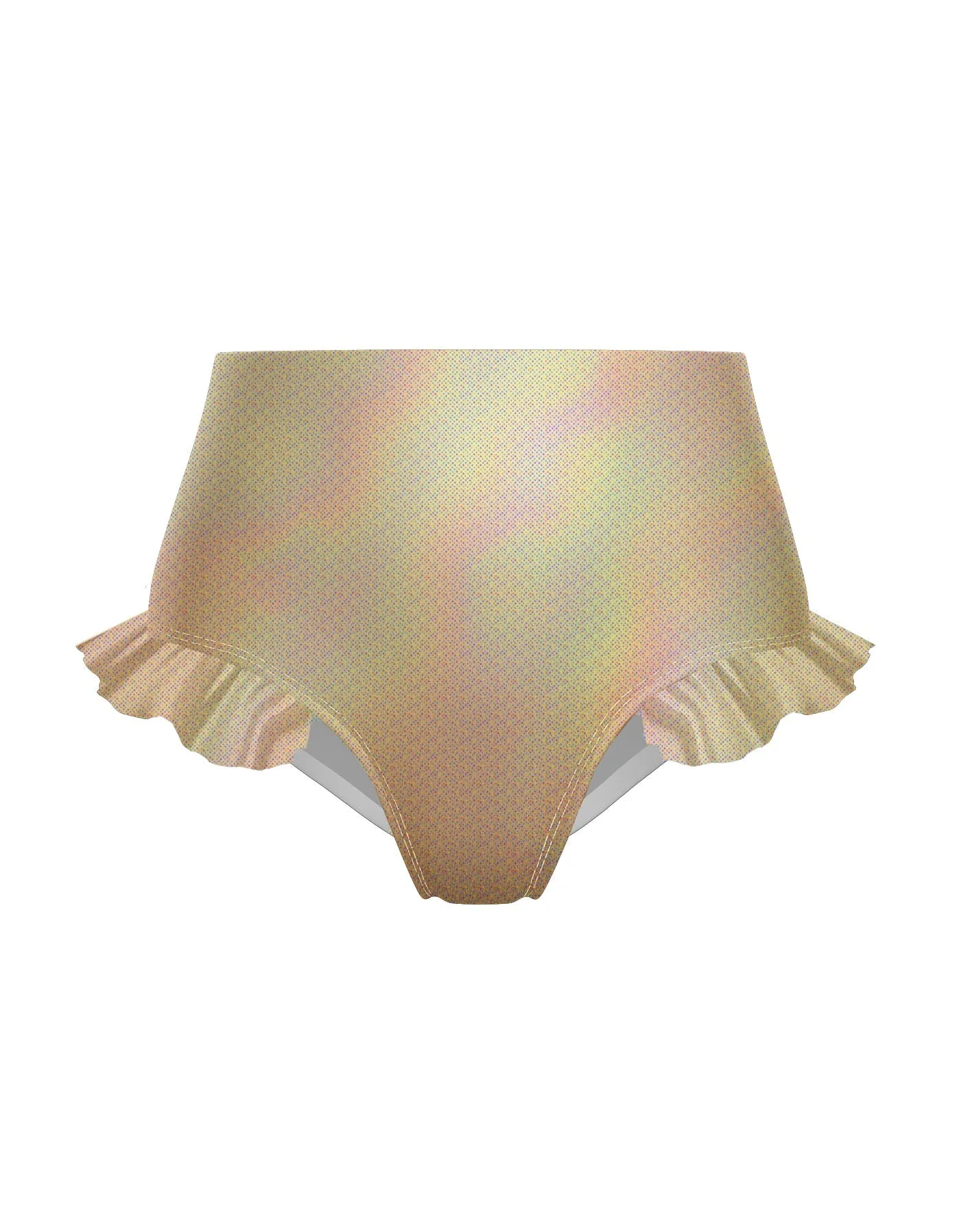 Hologram High Rise Panty with Ruffle