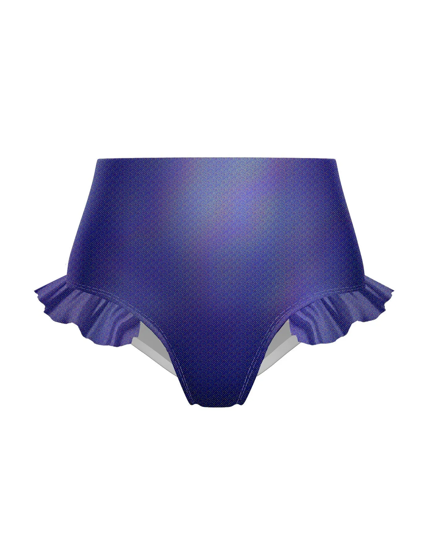 Hologram High Rise Panty with Ruffle