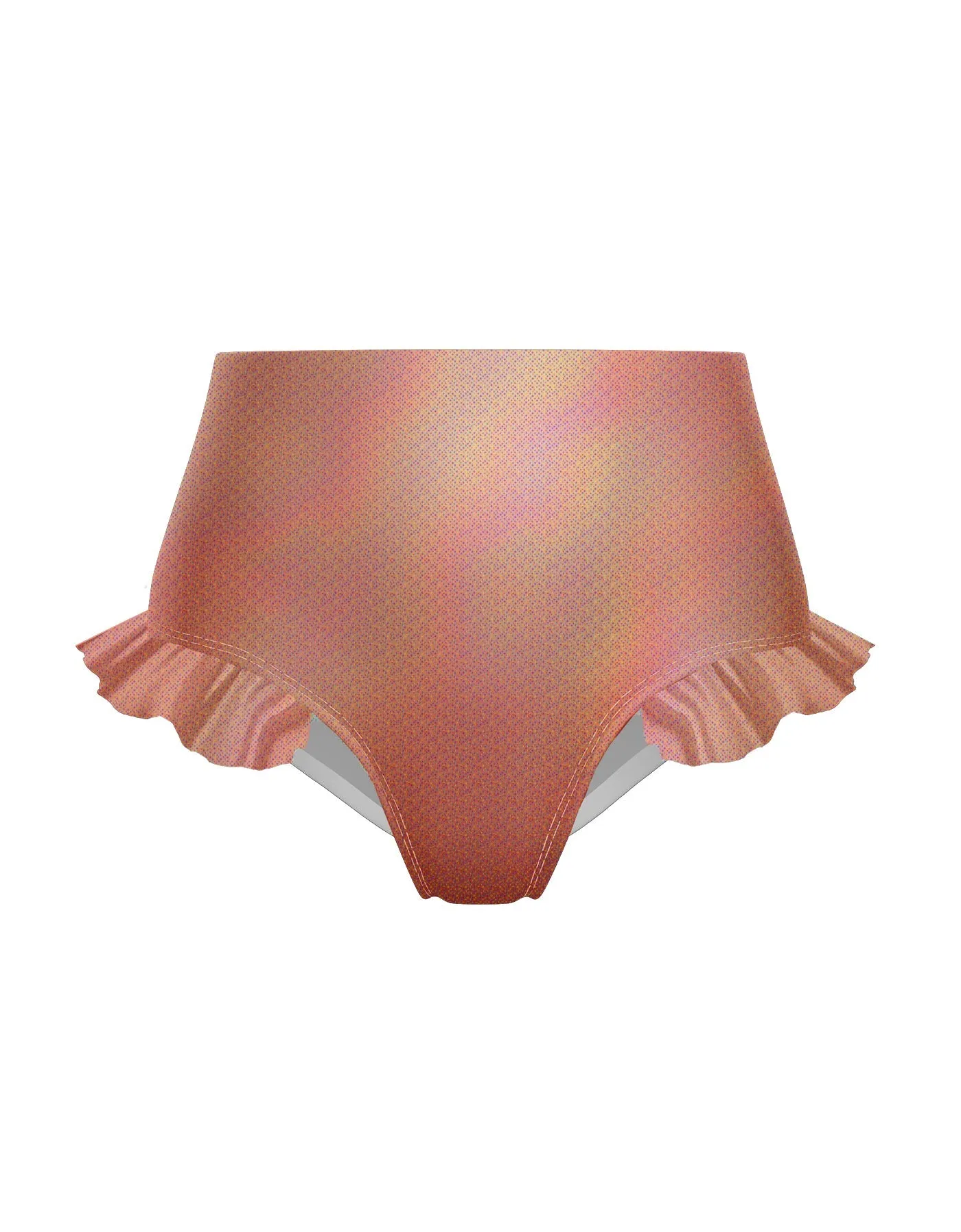 Hologram High Rise Panty with Ruffle