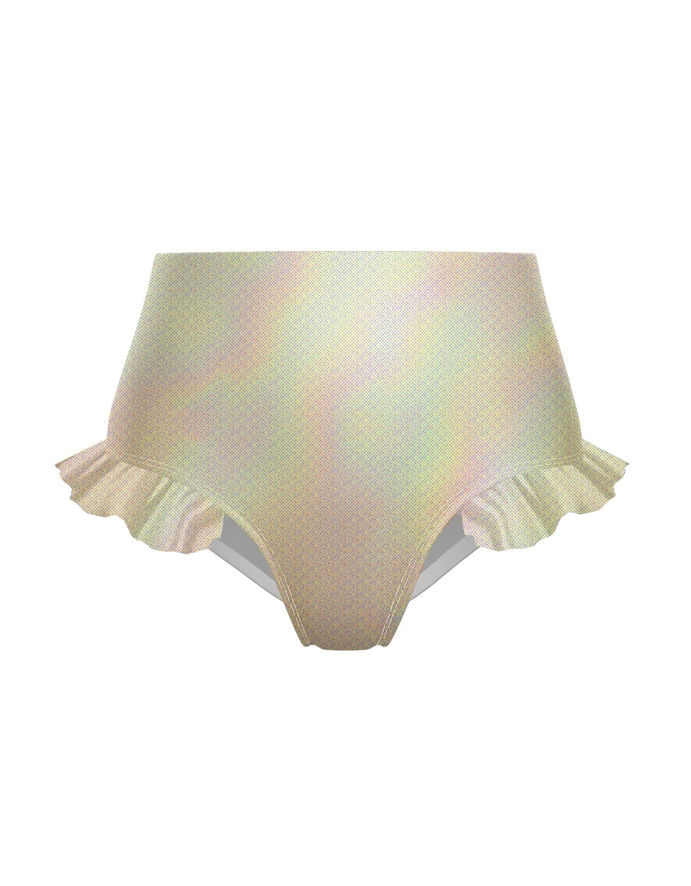 Hologram High Rise Panty with Ruffle