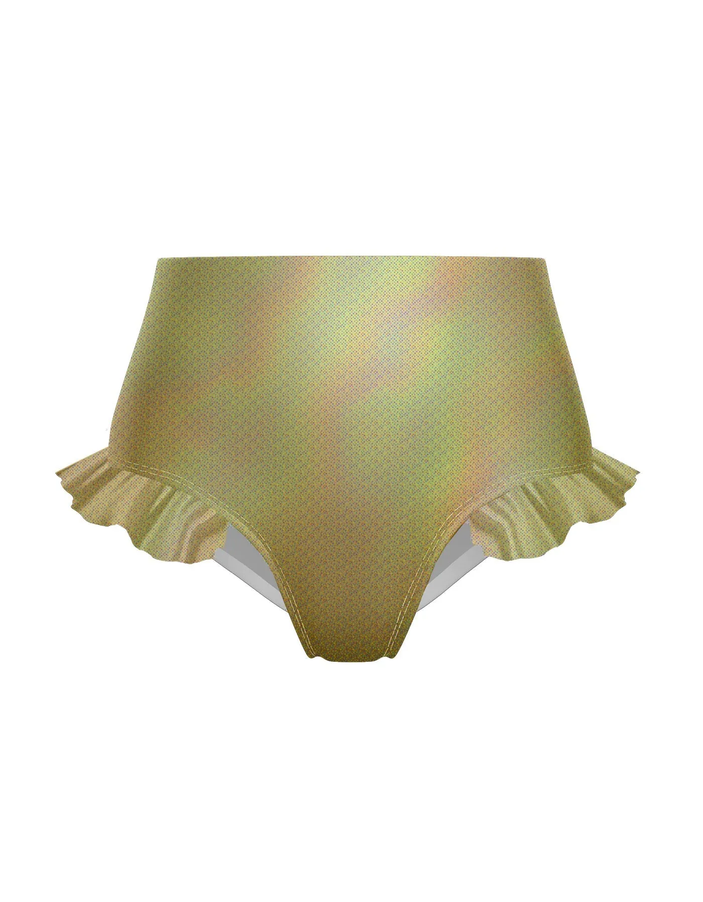 Hologram High Rise Panty with Ruffle