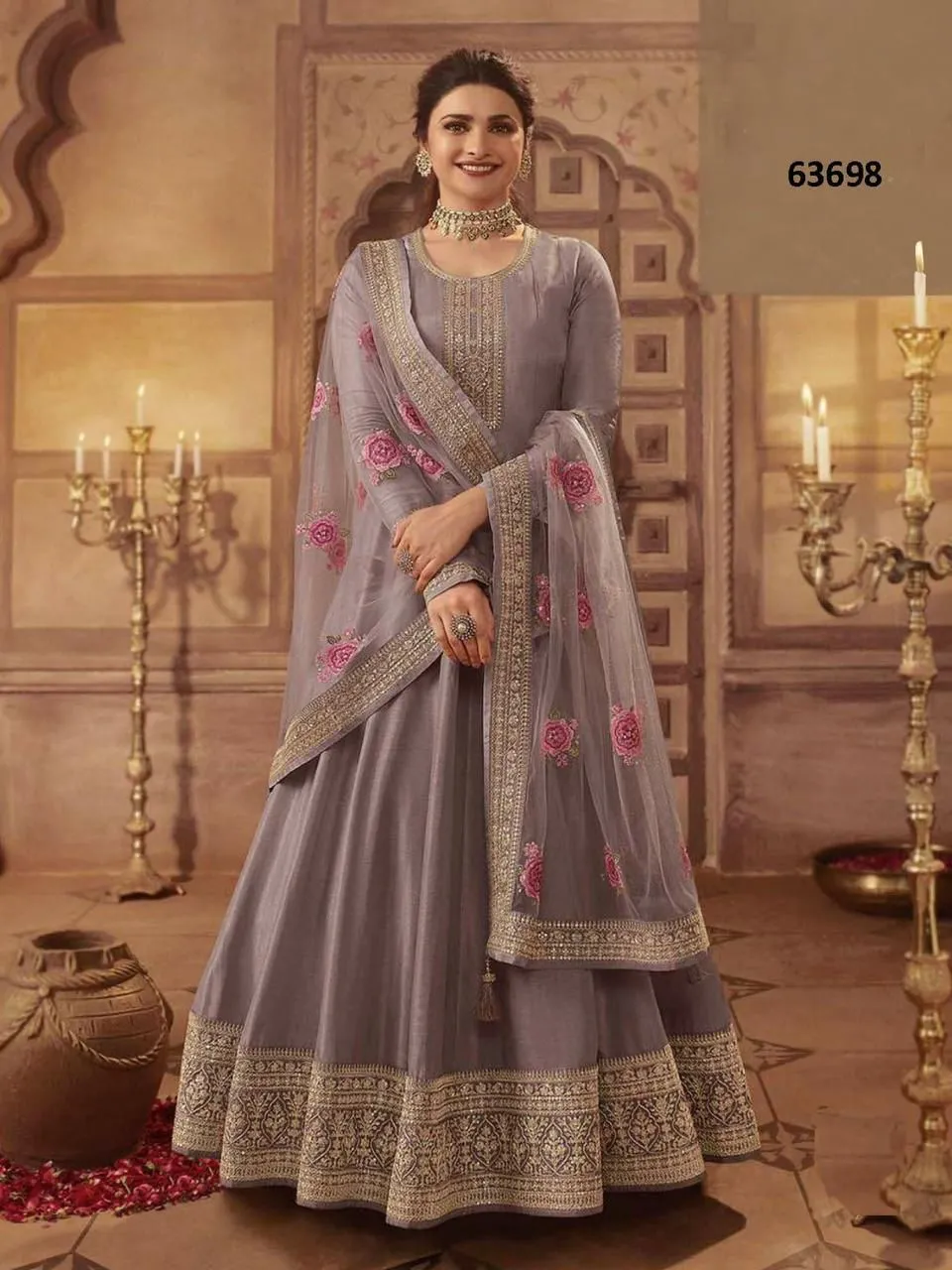 KASEESH NOOR MAHAL BY VINAY FASHION 63691 TO 63698 SERIES DOLA SILK DRESSES