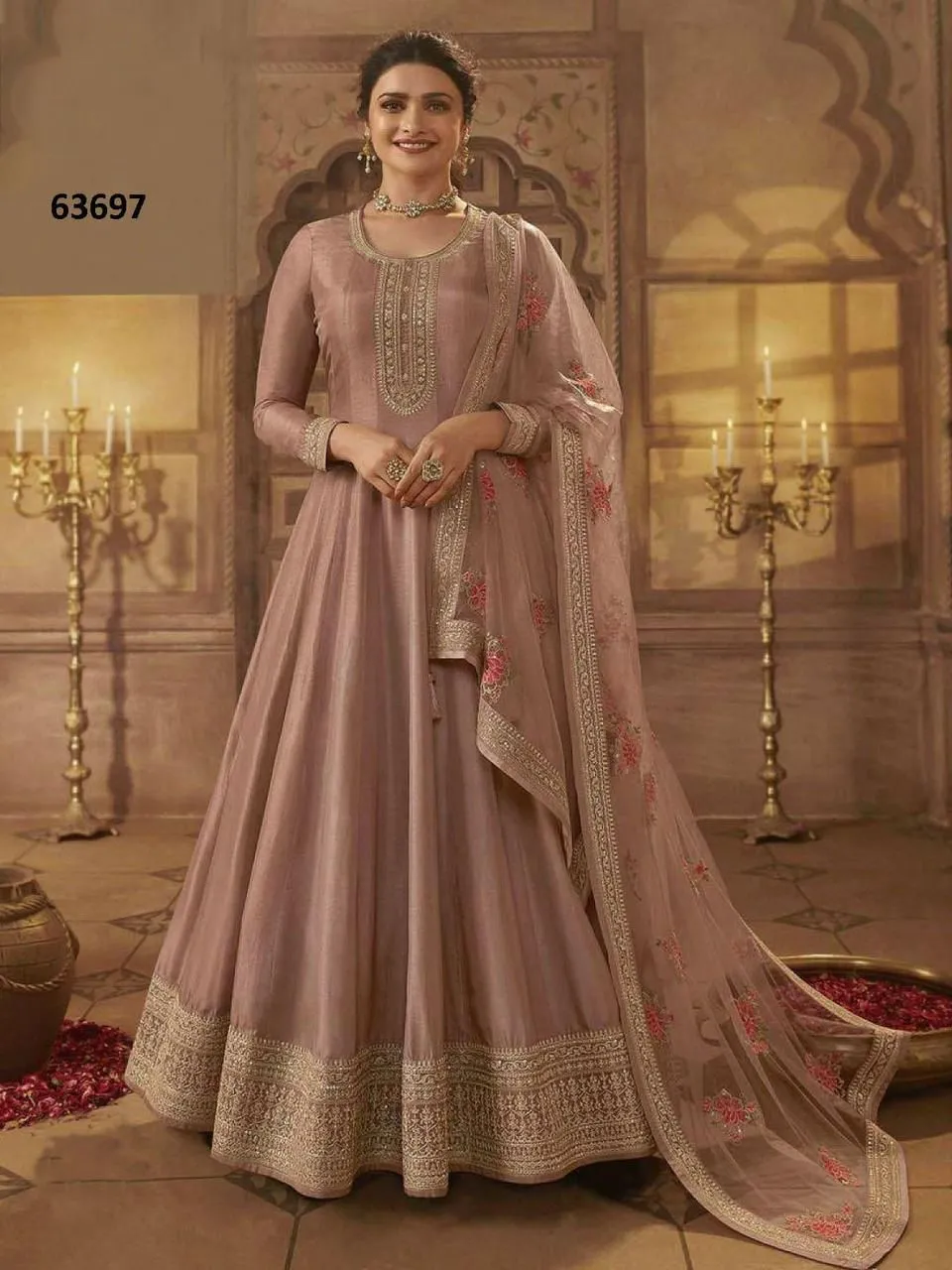 KASEESH NOOR MAHAL BY VINAY FASHION 63691 TO 63698 SERIES DOLA SILK DRESSES