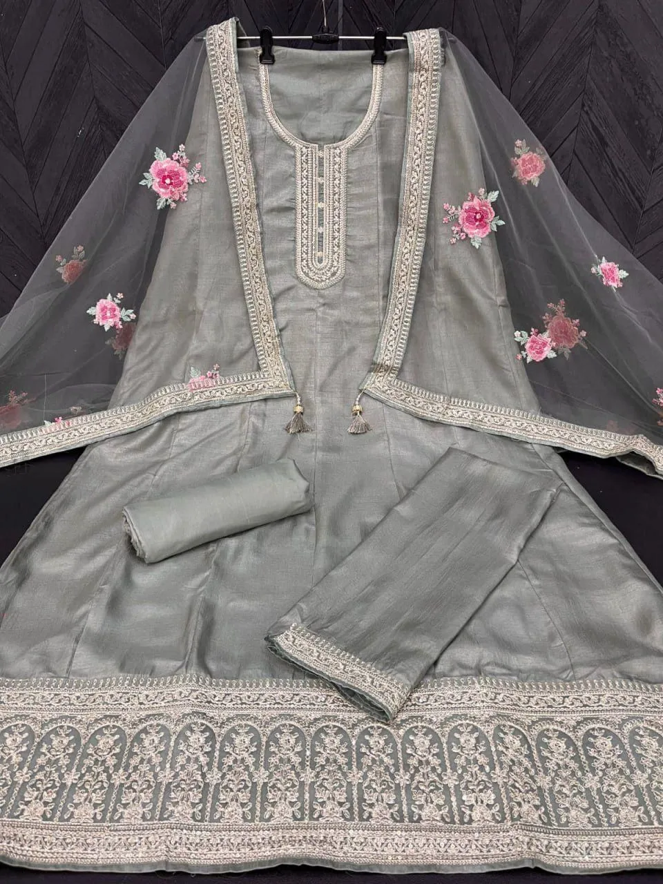 KASEESH NOOR MAHAL BY VINAY FASHION 63691 TO 63698 SERIES DOLA SILK DRESSES