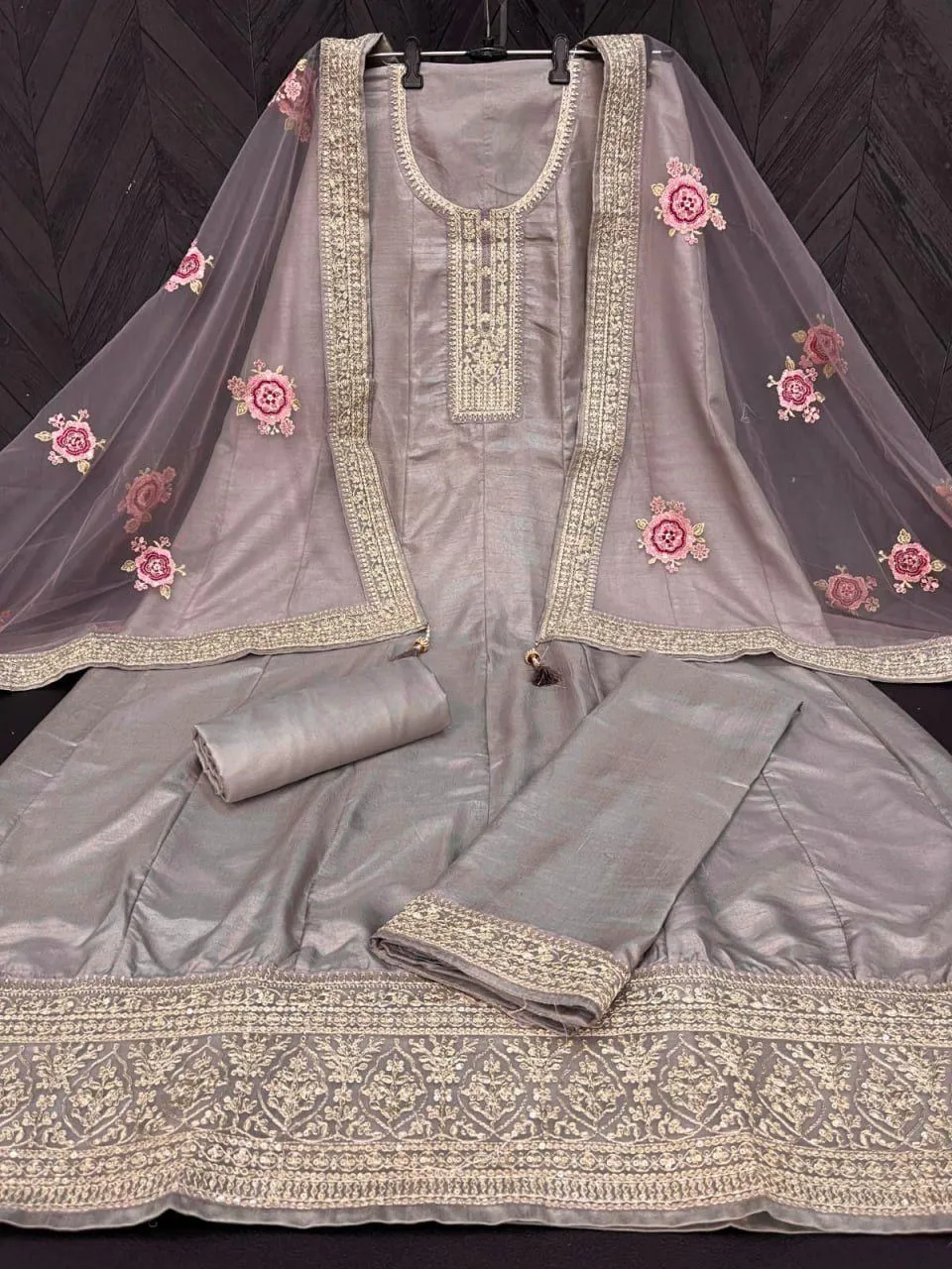 KASEESH NOOR MAHAL BY VINAY FASHION 63691 TO 63698 SERIES DOLA SILK DRESSES