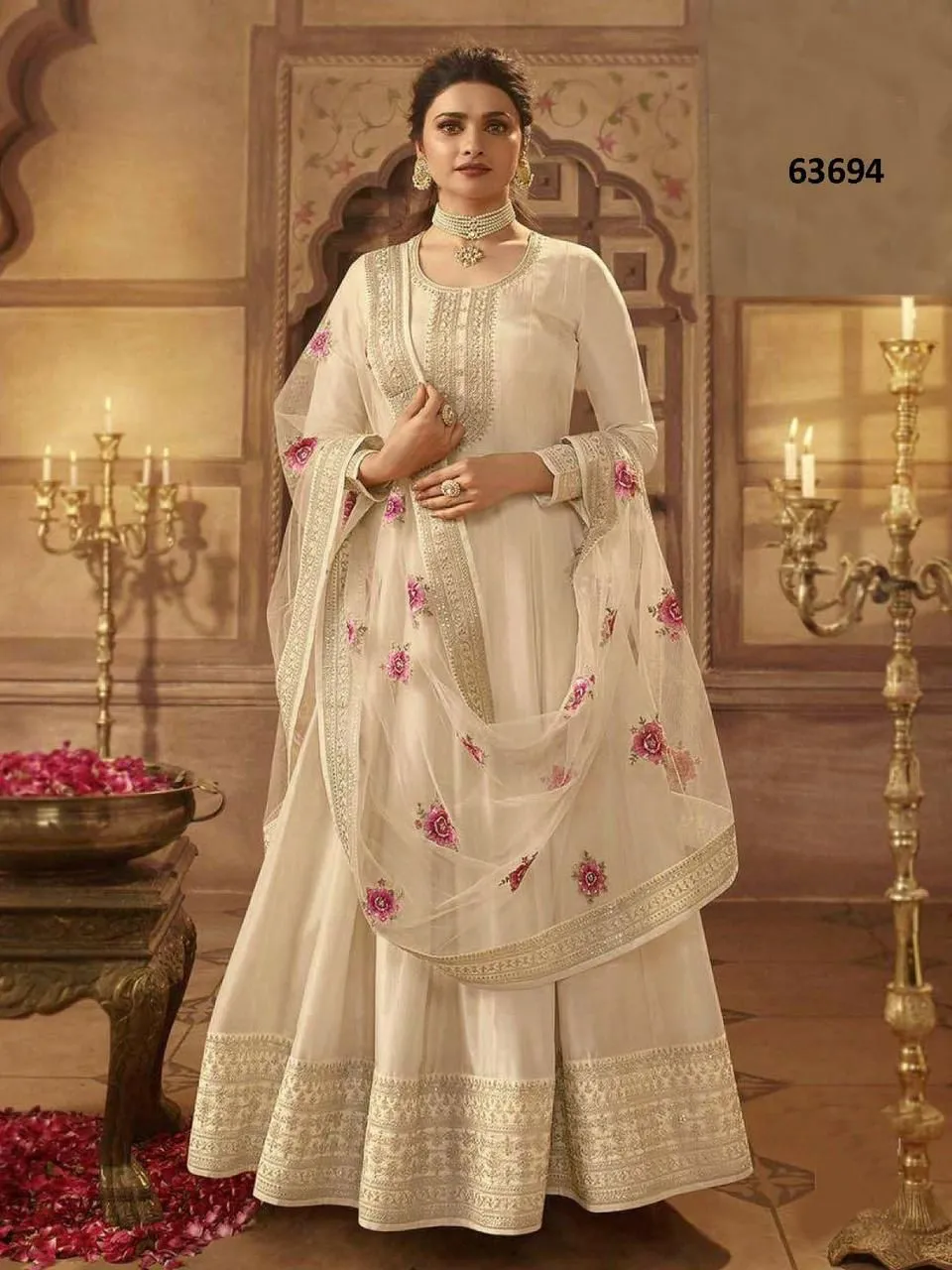 KASEESH NOOR MAHAL BY VINAY FASHION 63691 TO 63698 SERIES DOLA SILK DRESSES