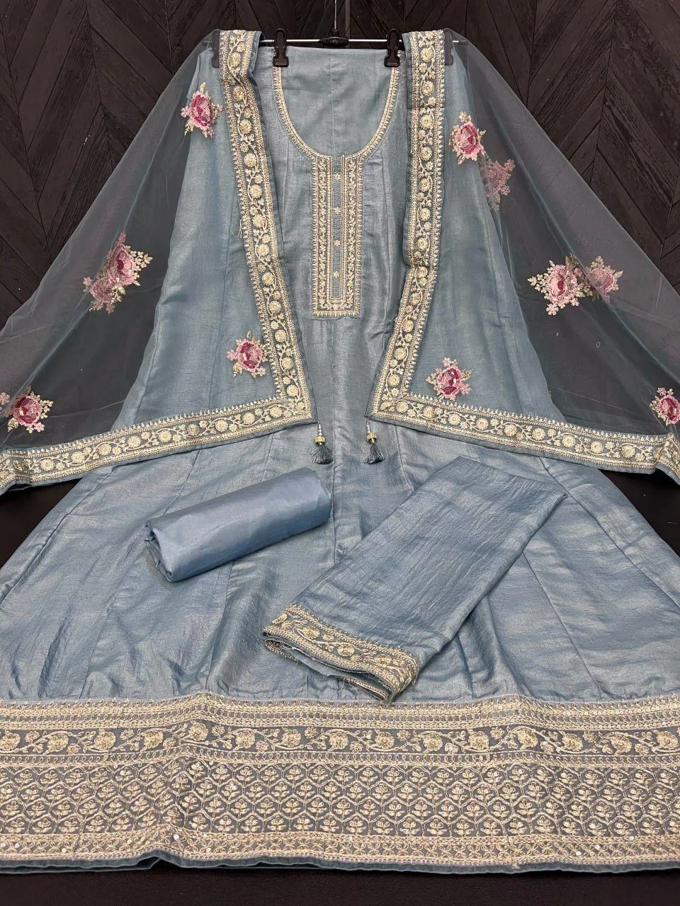 KASEESH NOOR MAHAL BY VINAY FASHION 63691 TO 63698 SERIES DOLA SILK DRESSES