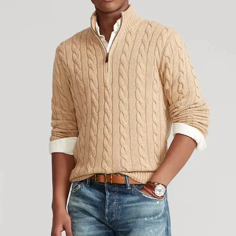 Lavelle Cable Knit Quarter Zip