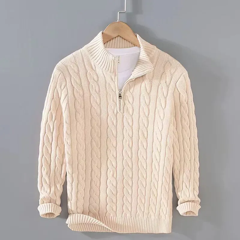 Lavelle Cable Knit Quarter Zip