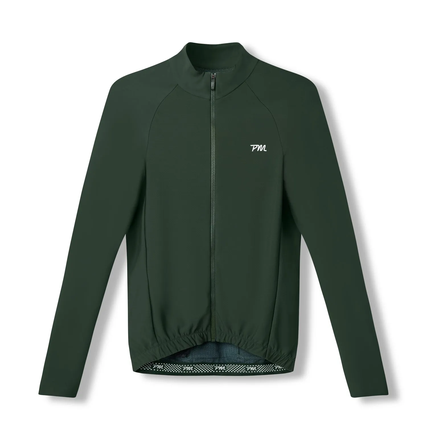 Mens Pro Midweight Thermal Jersey - PM Olive