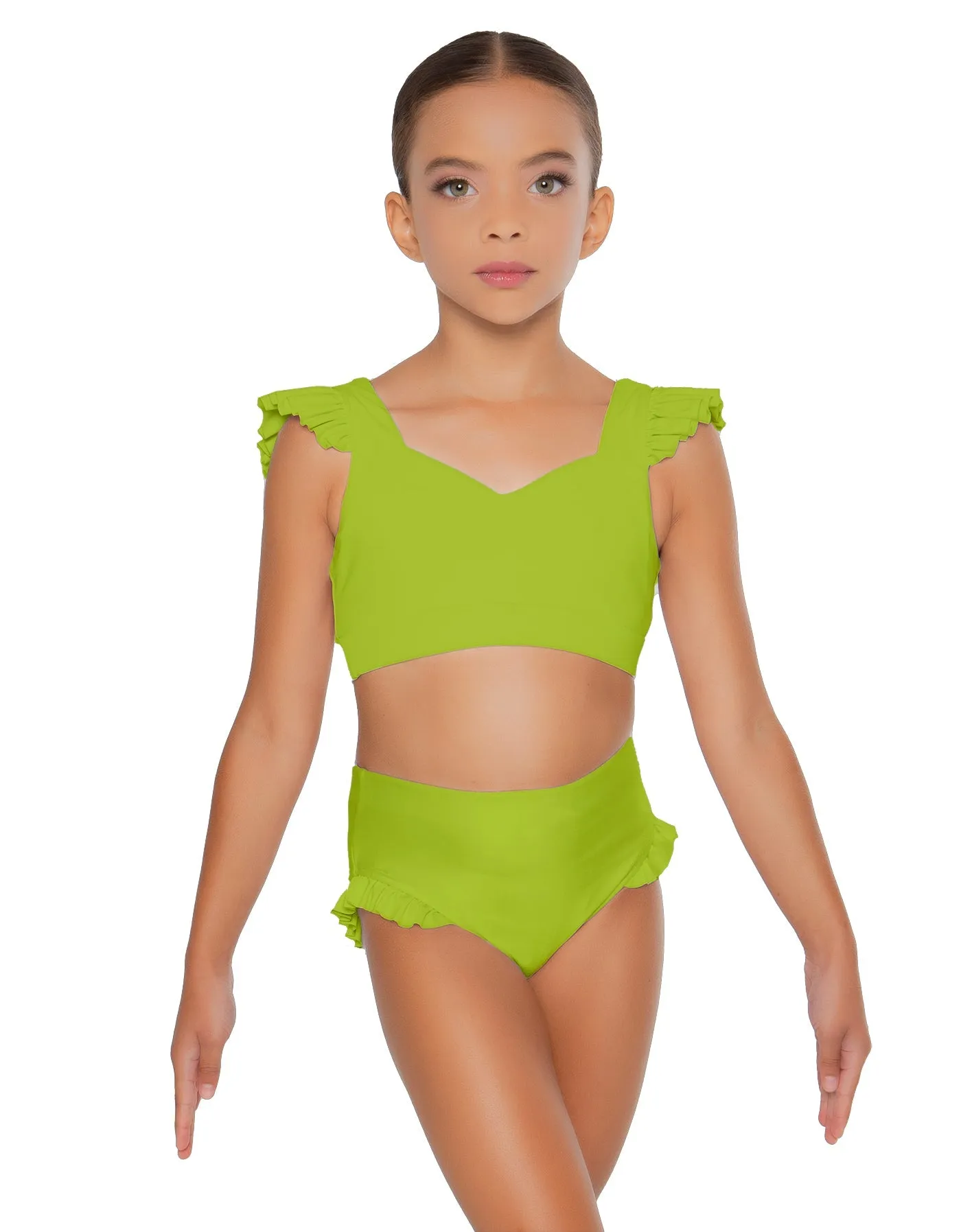 Solid Lycra High Rise Panty with Ruffle