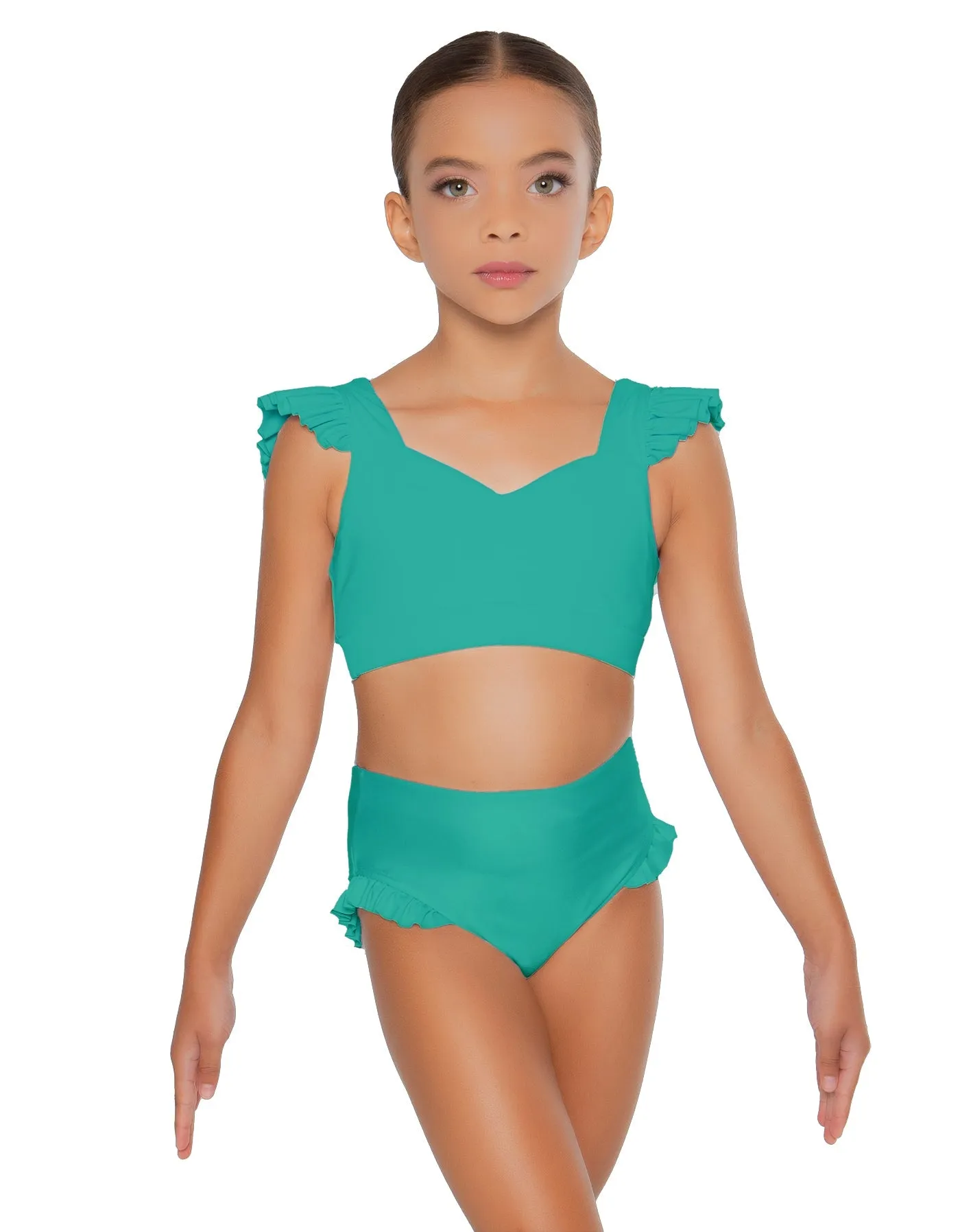 Solid Lycra High Rise Panty with Ruffle