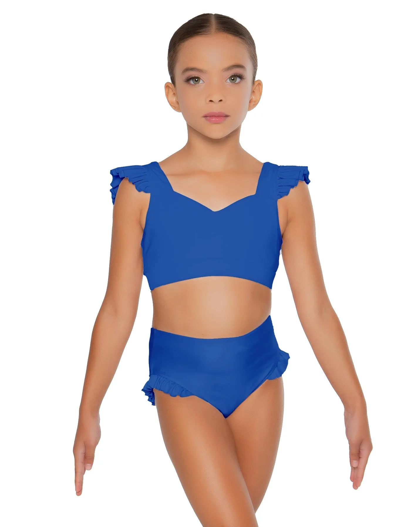 Solid Lycra High Rise Panty with Ruffle