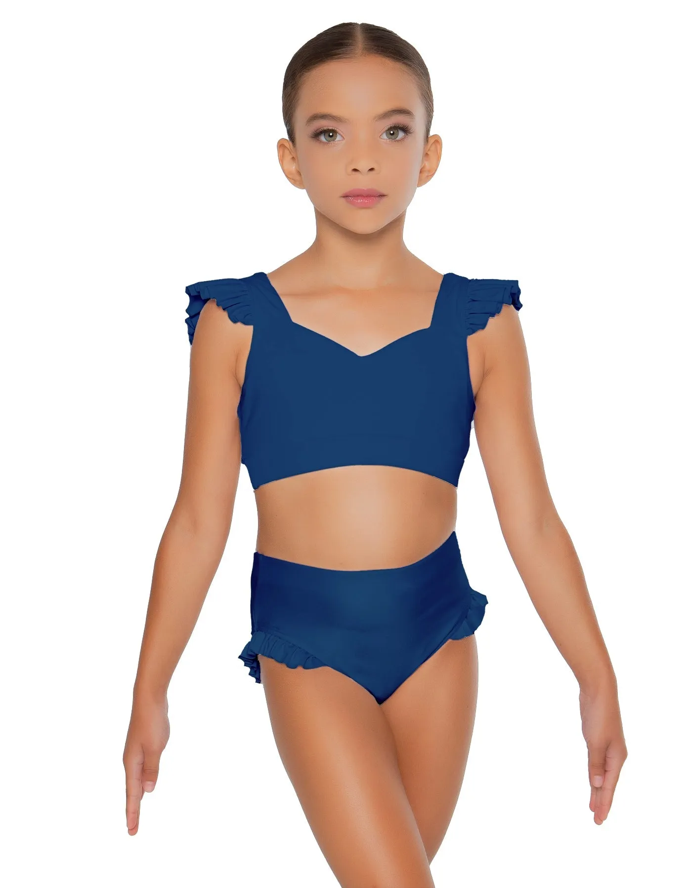 Solid Lycra High Rise Panty with Ruffle