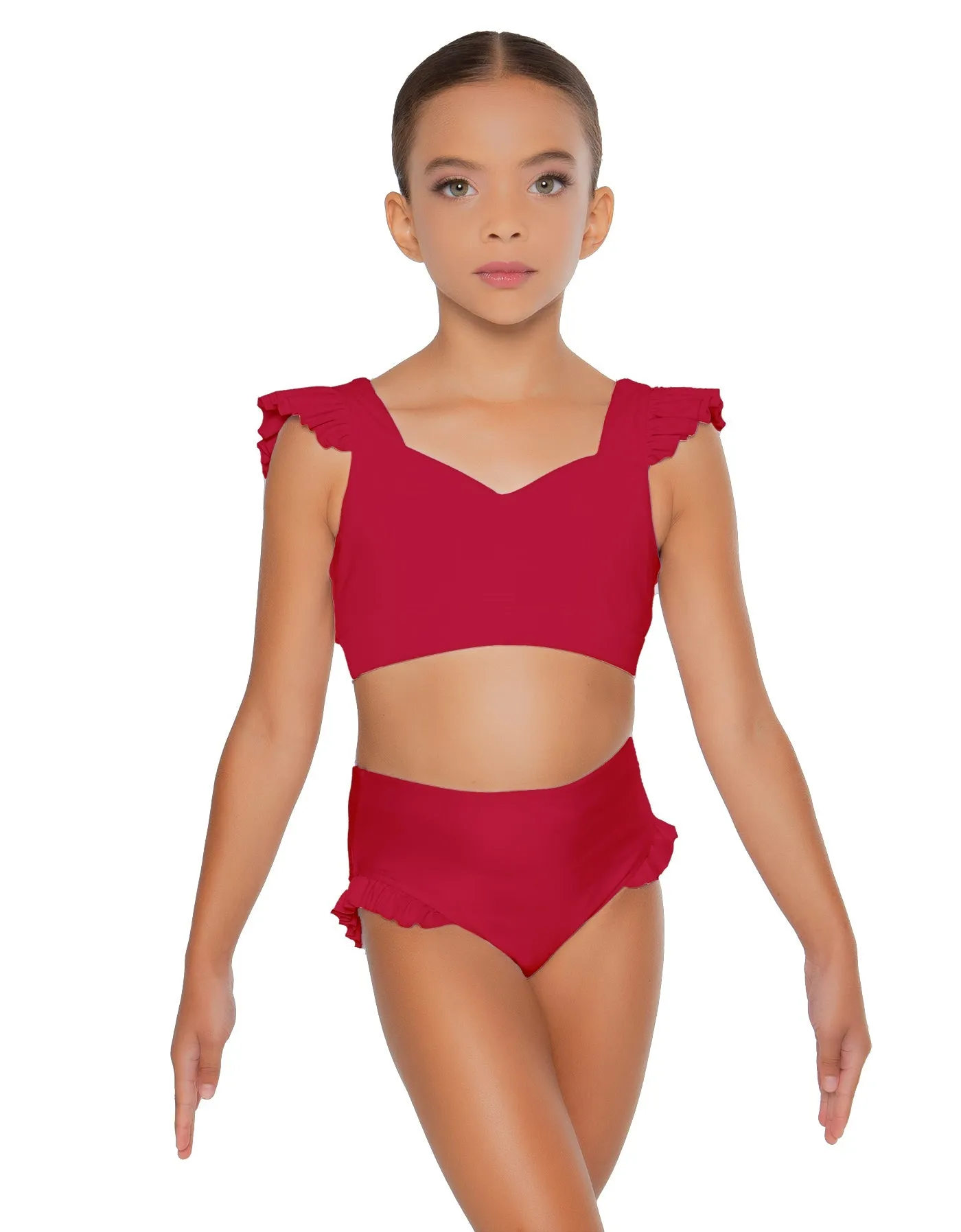 Solid Lycra High Rise Panty with Ruffle