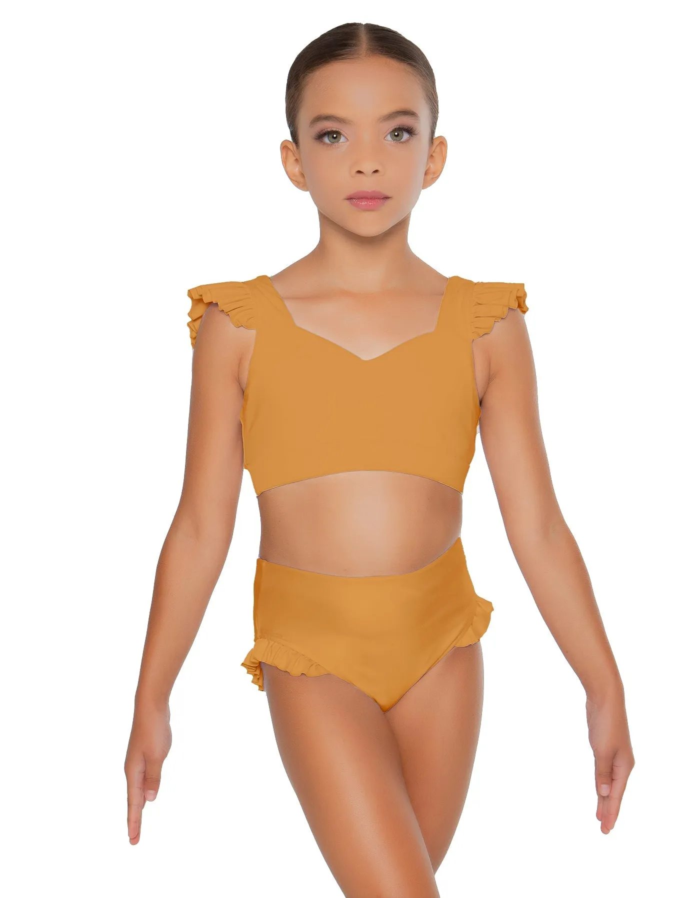 Solid Lycra High Rise Panty with Ruffle