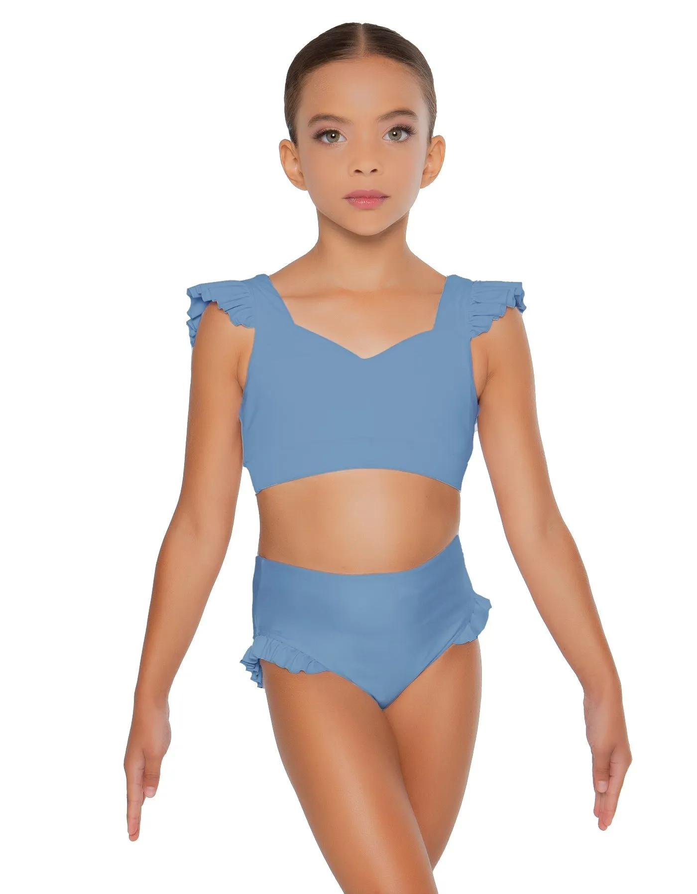 Solid Lycra High Rise Panty with Ruffle