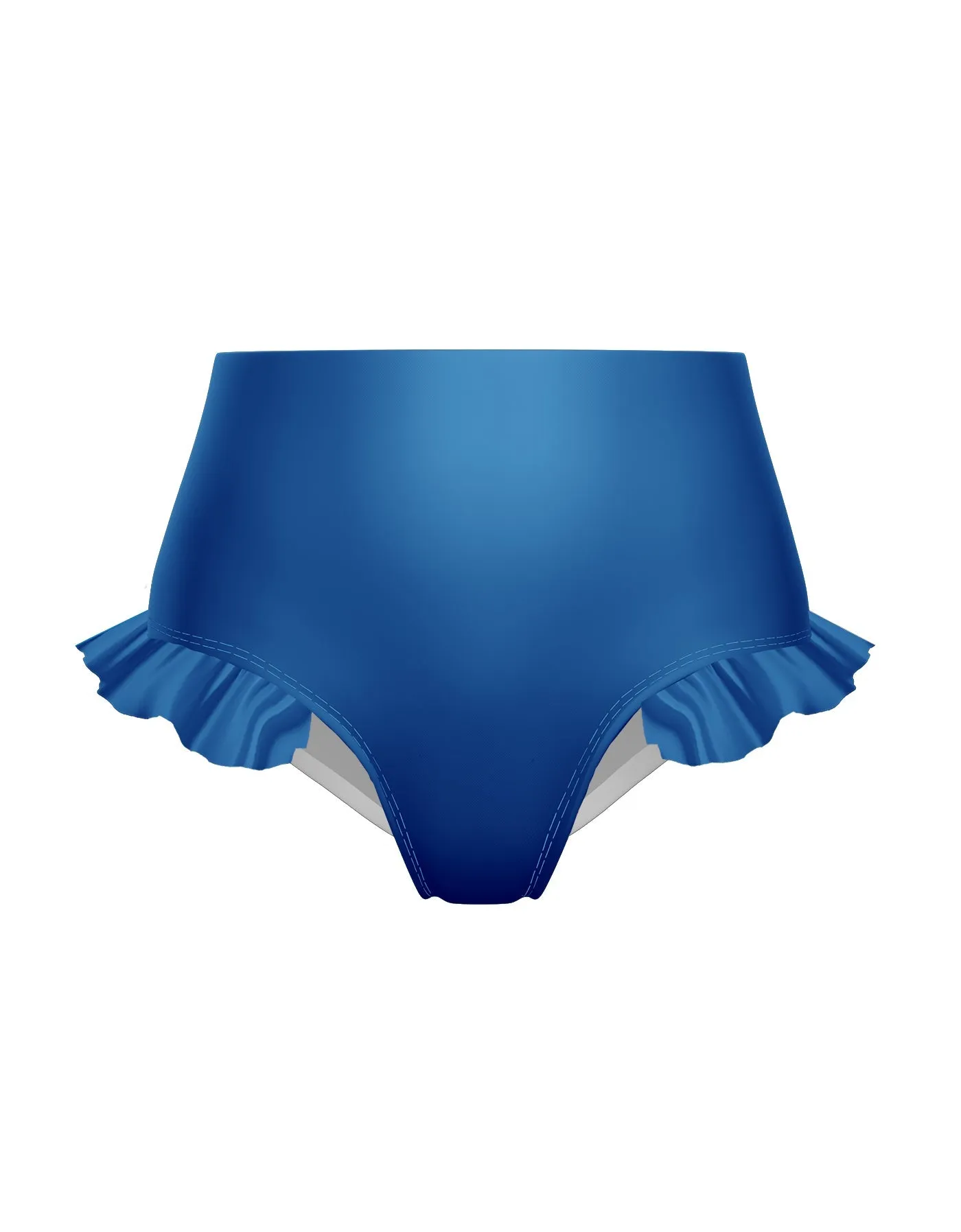 Solid Lycra High Rise Panty with Ruffle