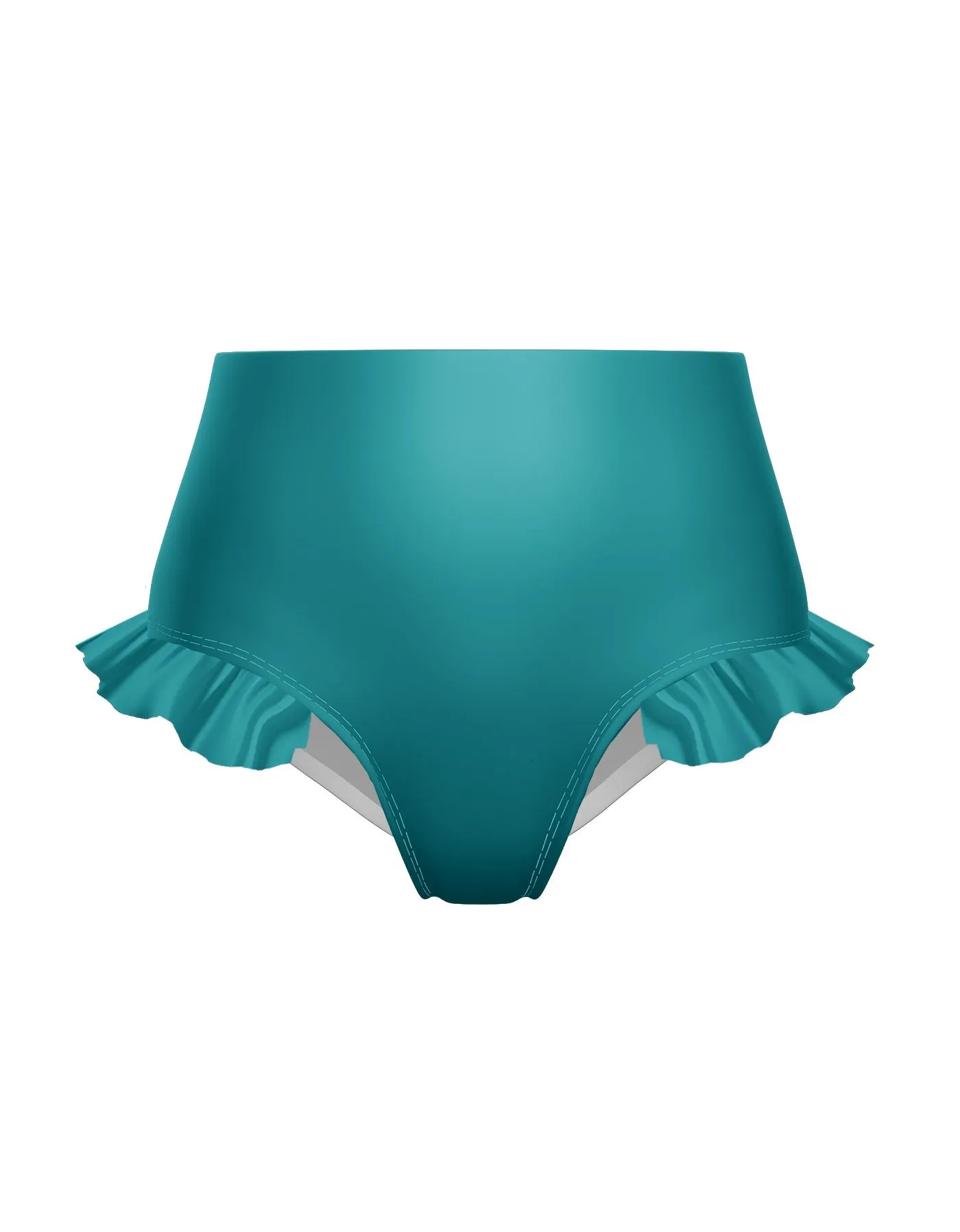 Solid Lycra High Rise Panty with Ruffle
