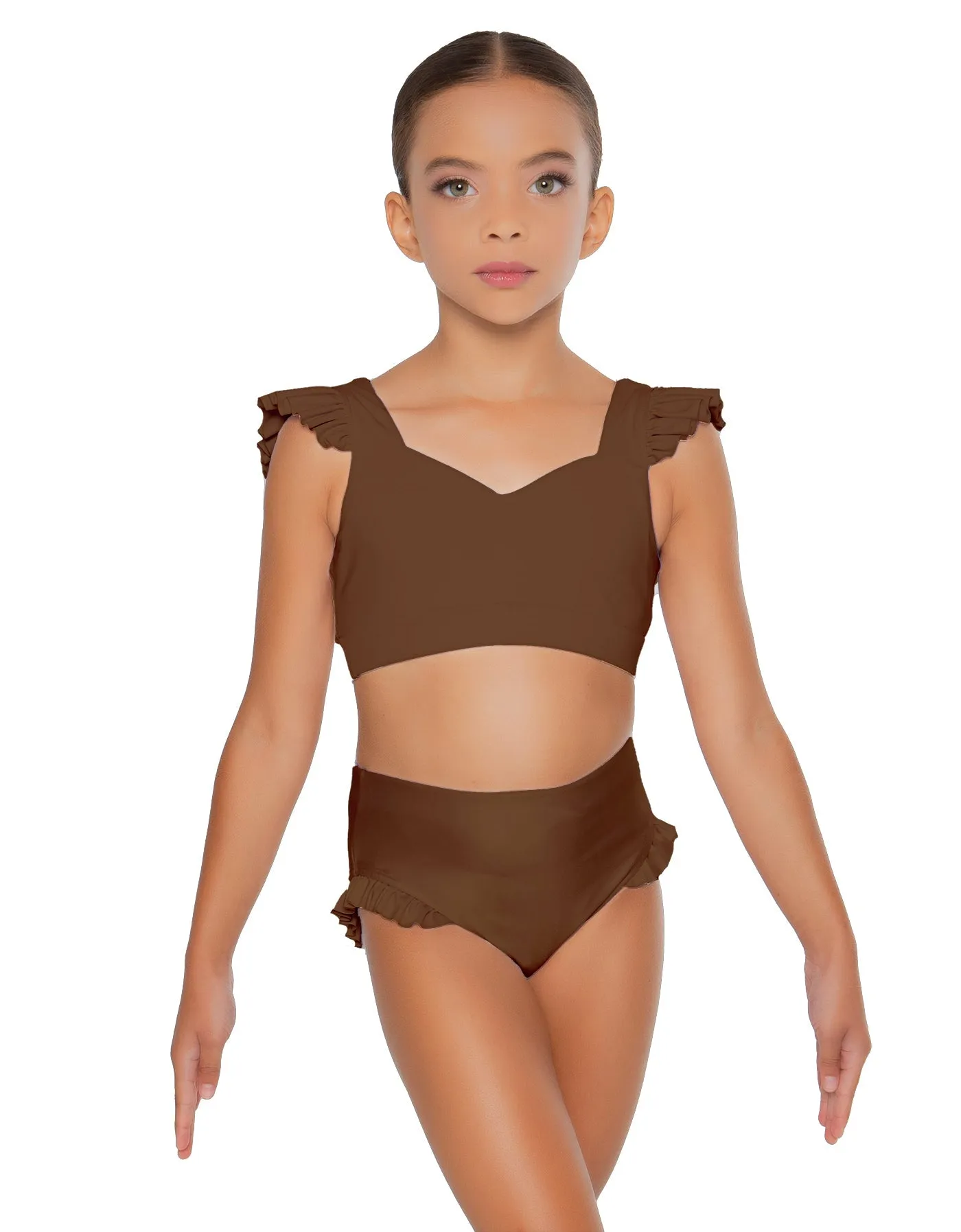 Solid Lycra High Rise Panty with Ruffle