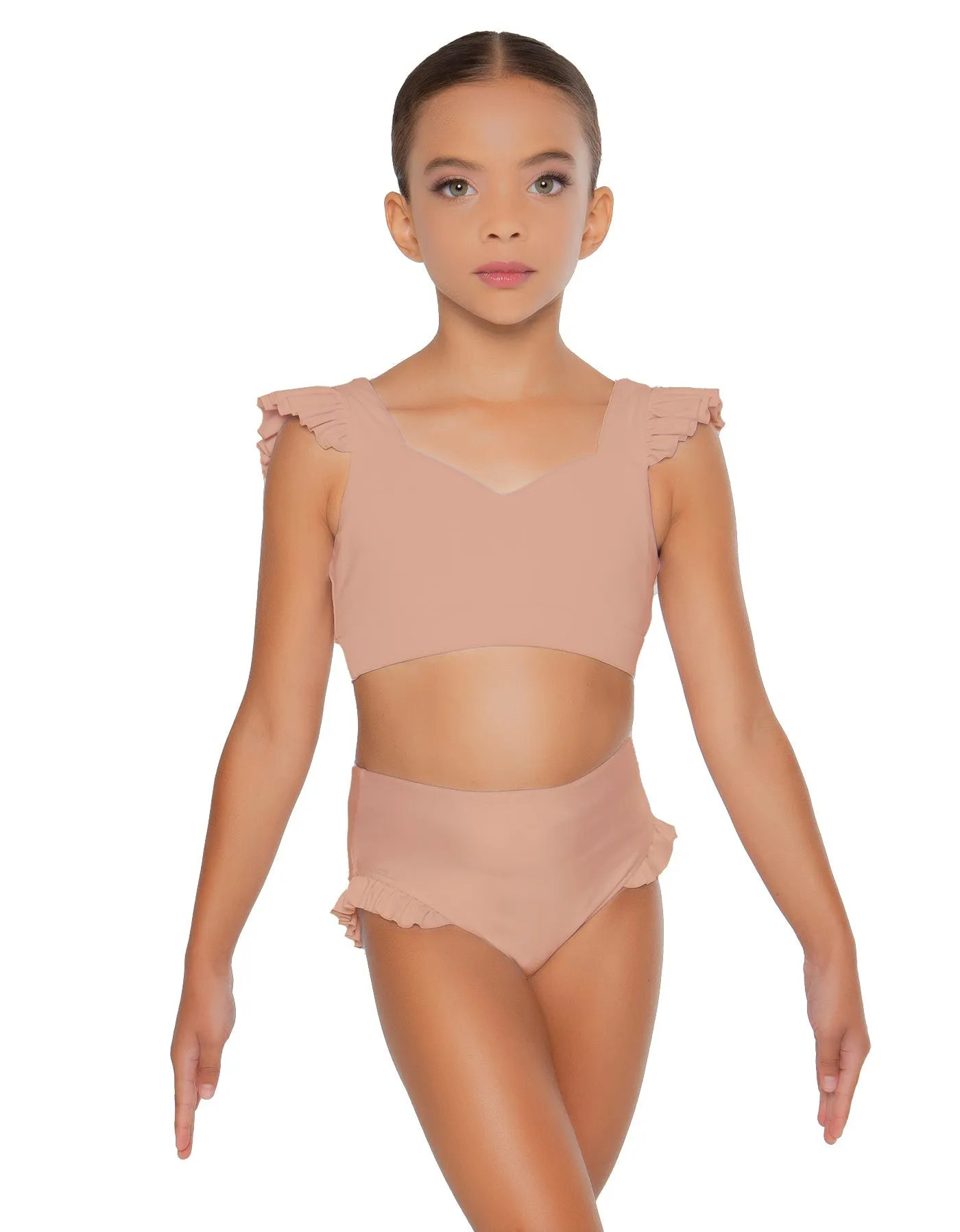 Solid Lycra High Rise Panty with Ruffle