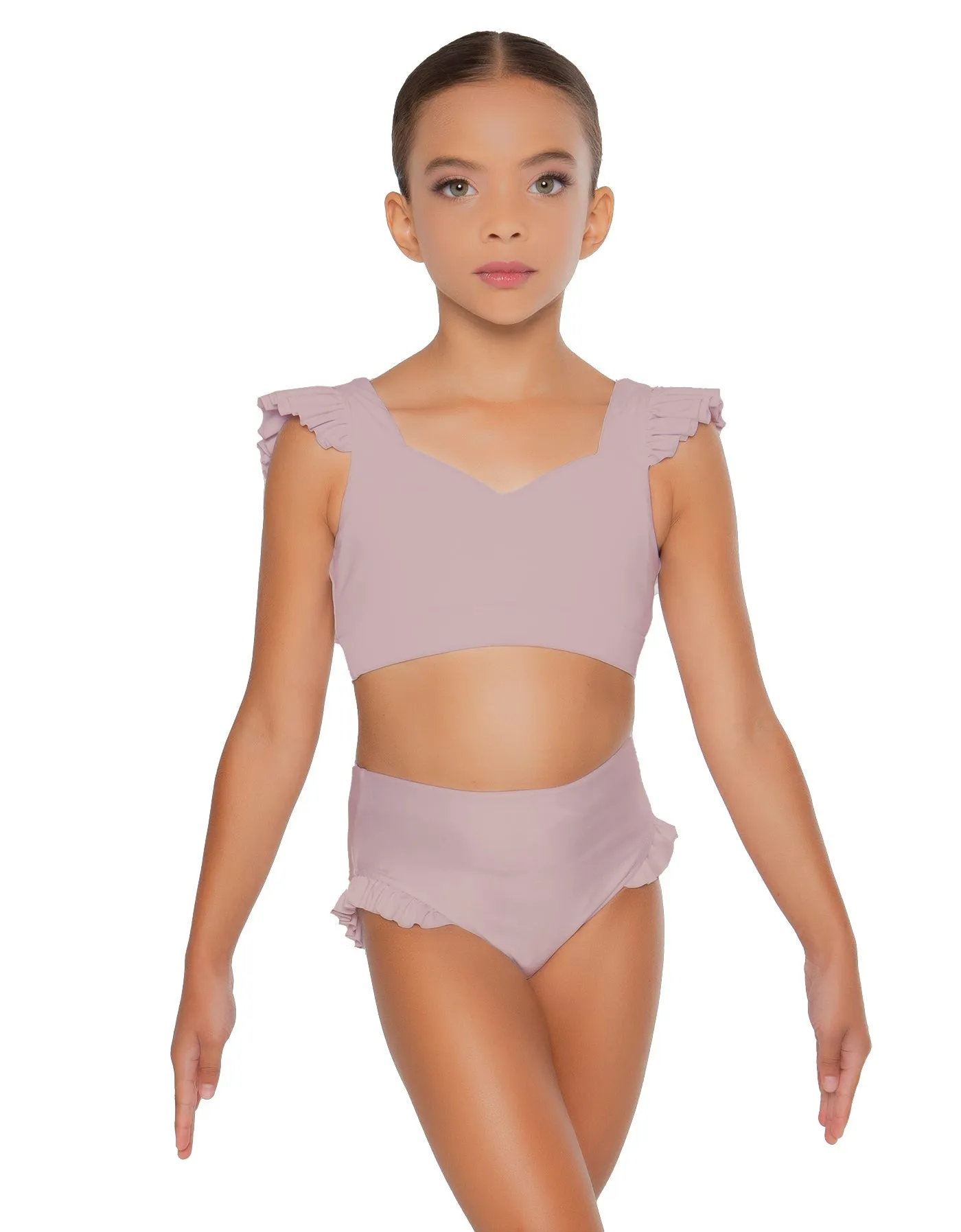 Solid Lycra High Rise Panty with Ruffle