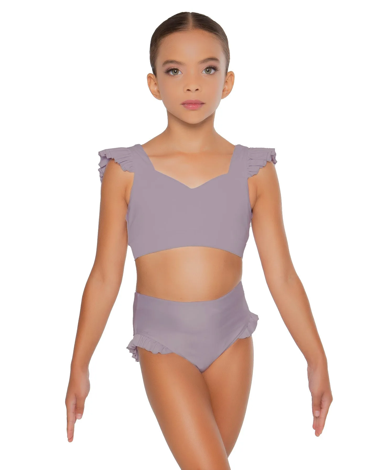 Solid Lycra High Rise Panty with Ruffle