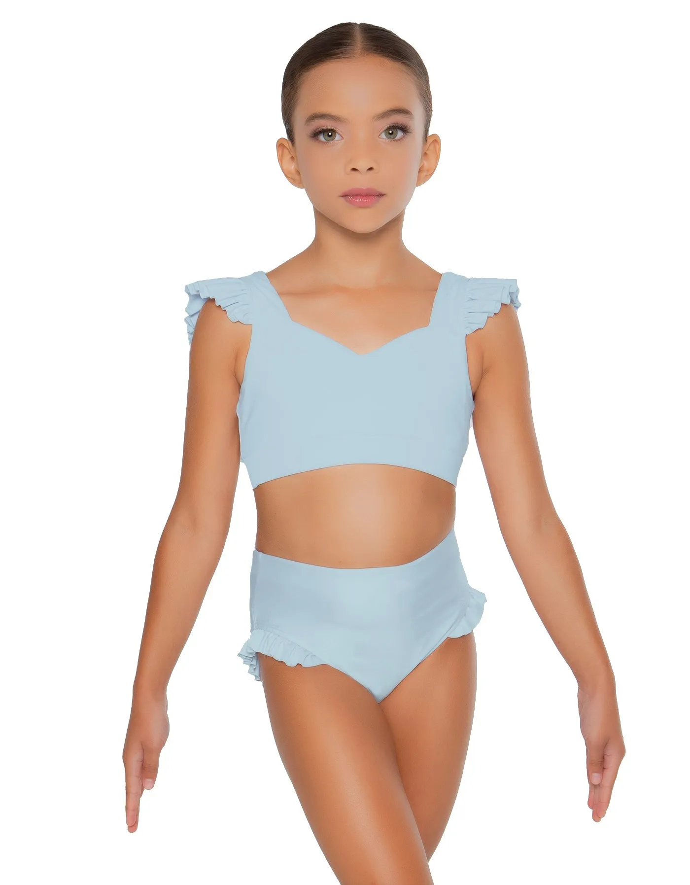 Solid Lycra High Rise Panty with Ruffle