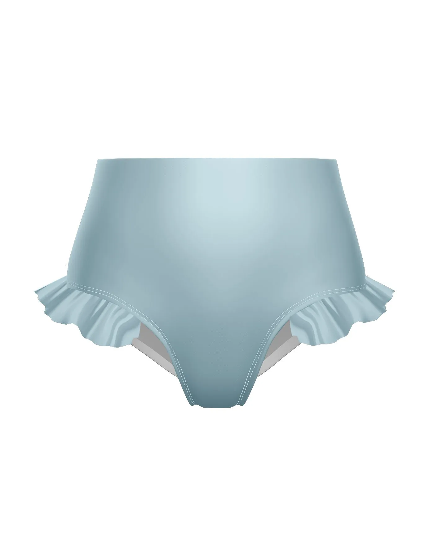 Solid Lycra High Rise Panty with Ruffle