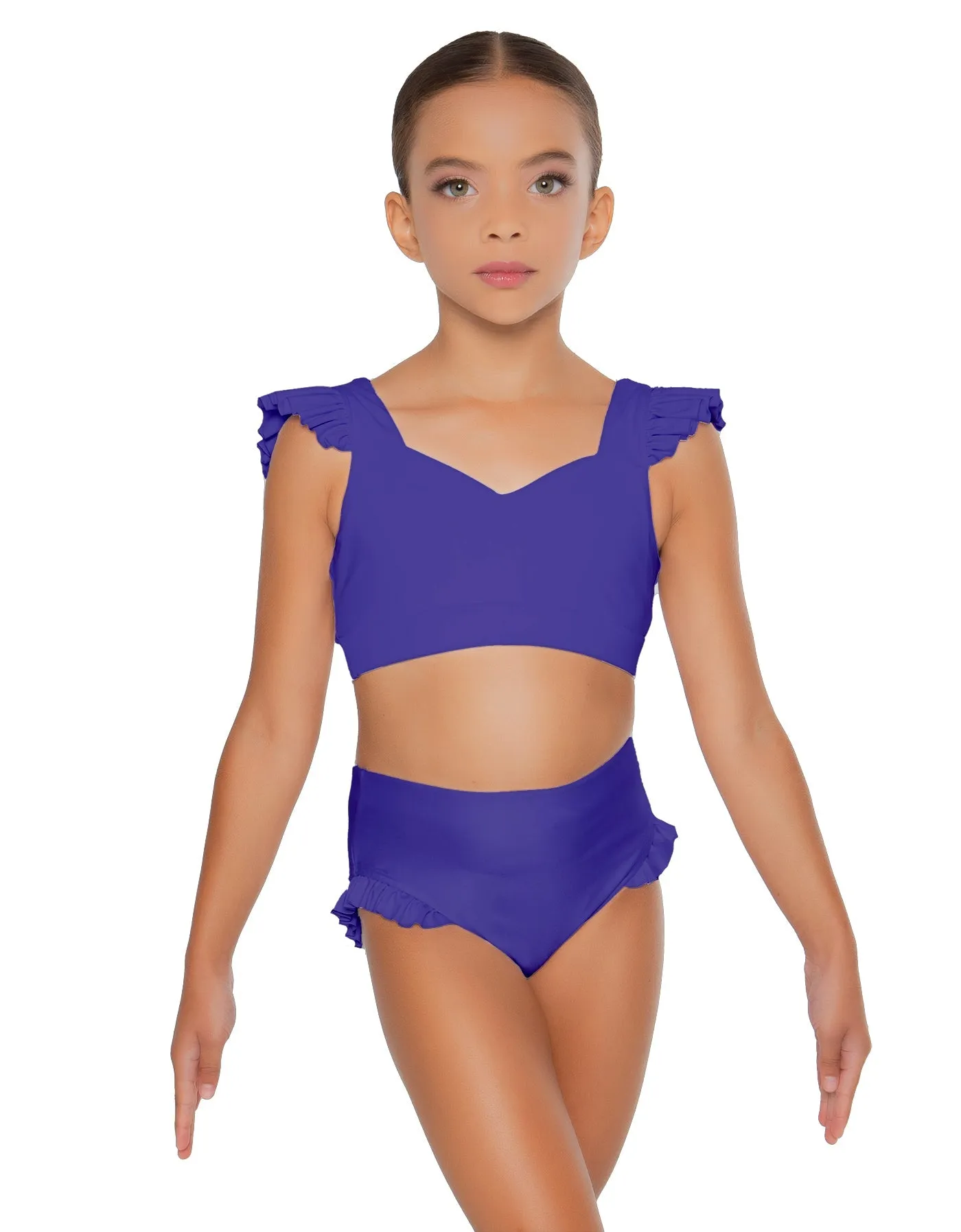 Solid Lycra High Rise Panty with Ruffle