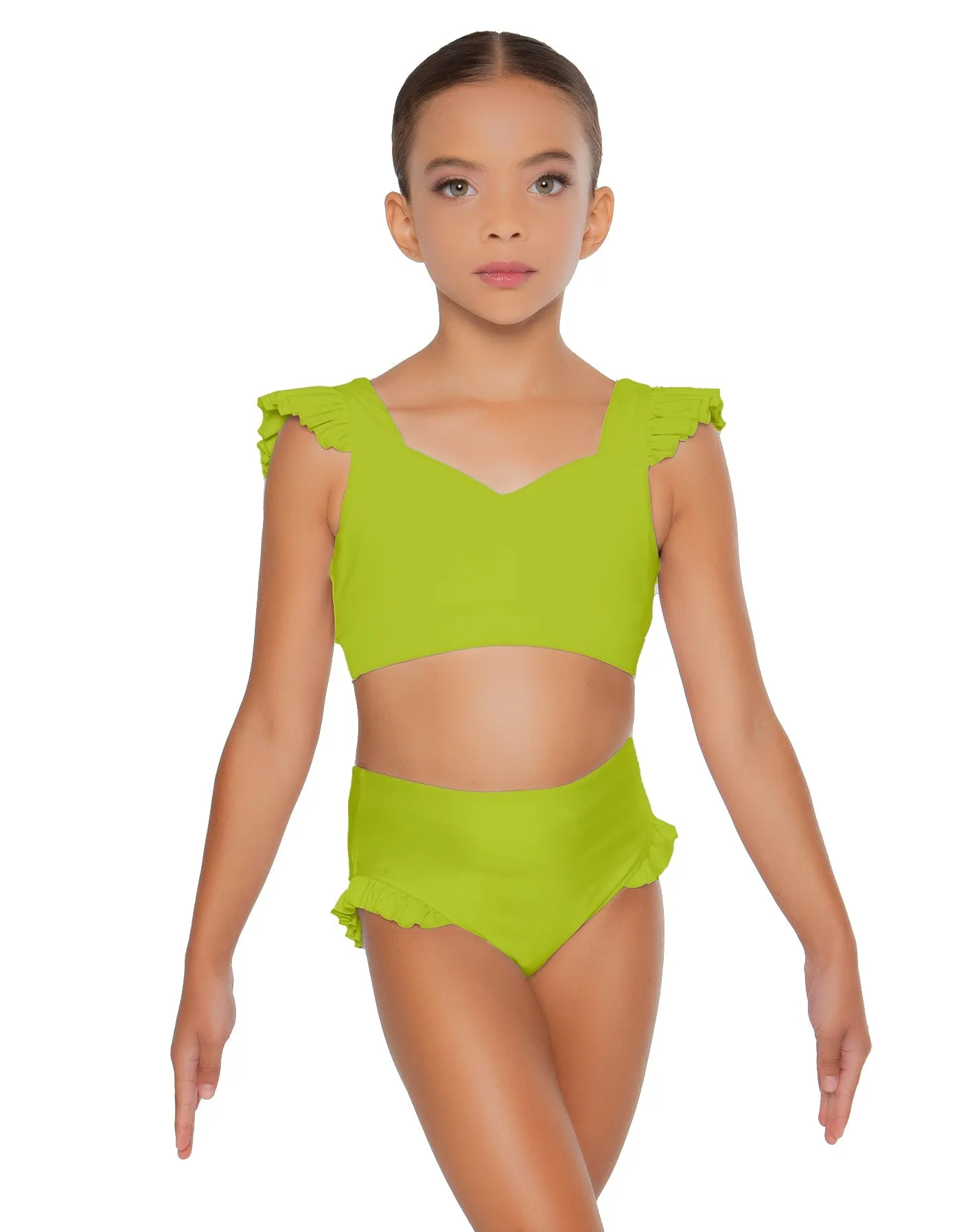Solid Lycra High Rise Panty with Ruffle
