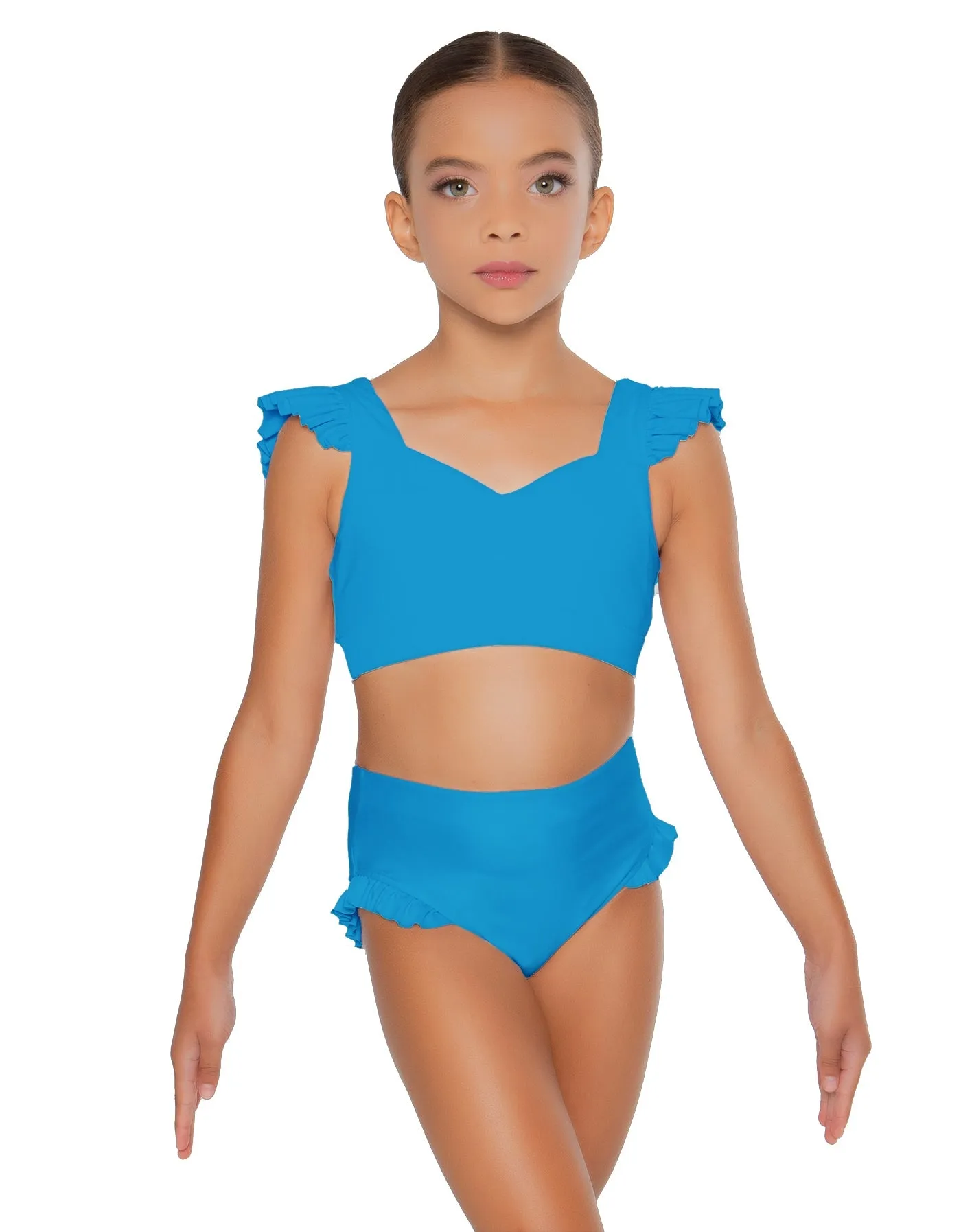 Solid Lycra High Rise Panty with Ruffle