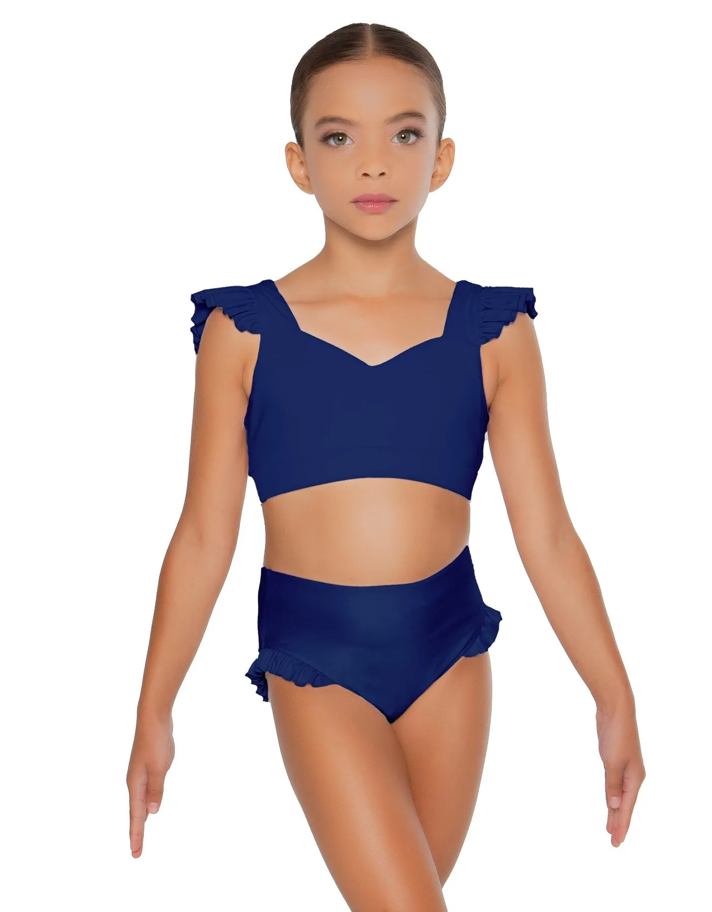 Solid Lycra High Rise Panty with Ruffle