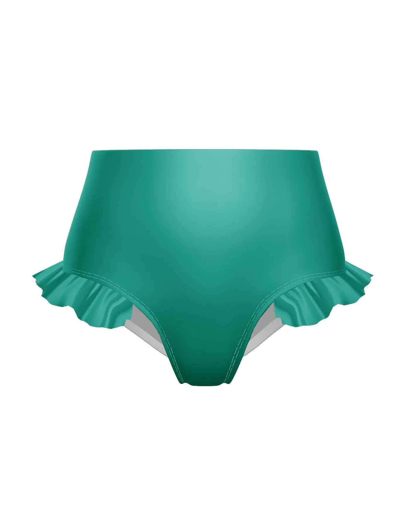 Solid Lycra High Rise Panty with Ruffle
