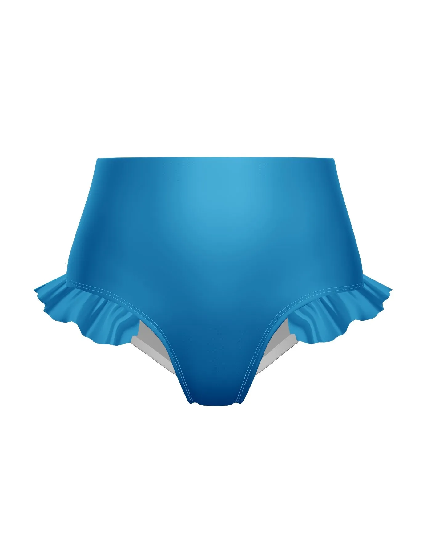 Solid Lycra High Rise Panty with Ruffle