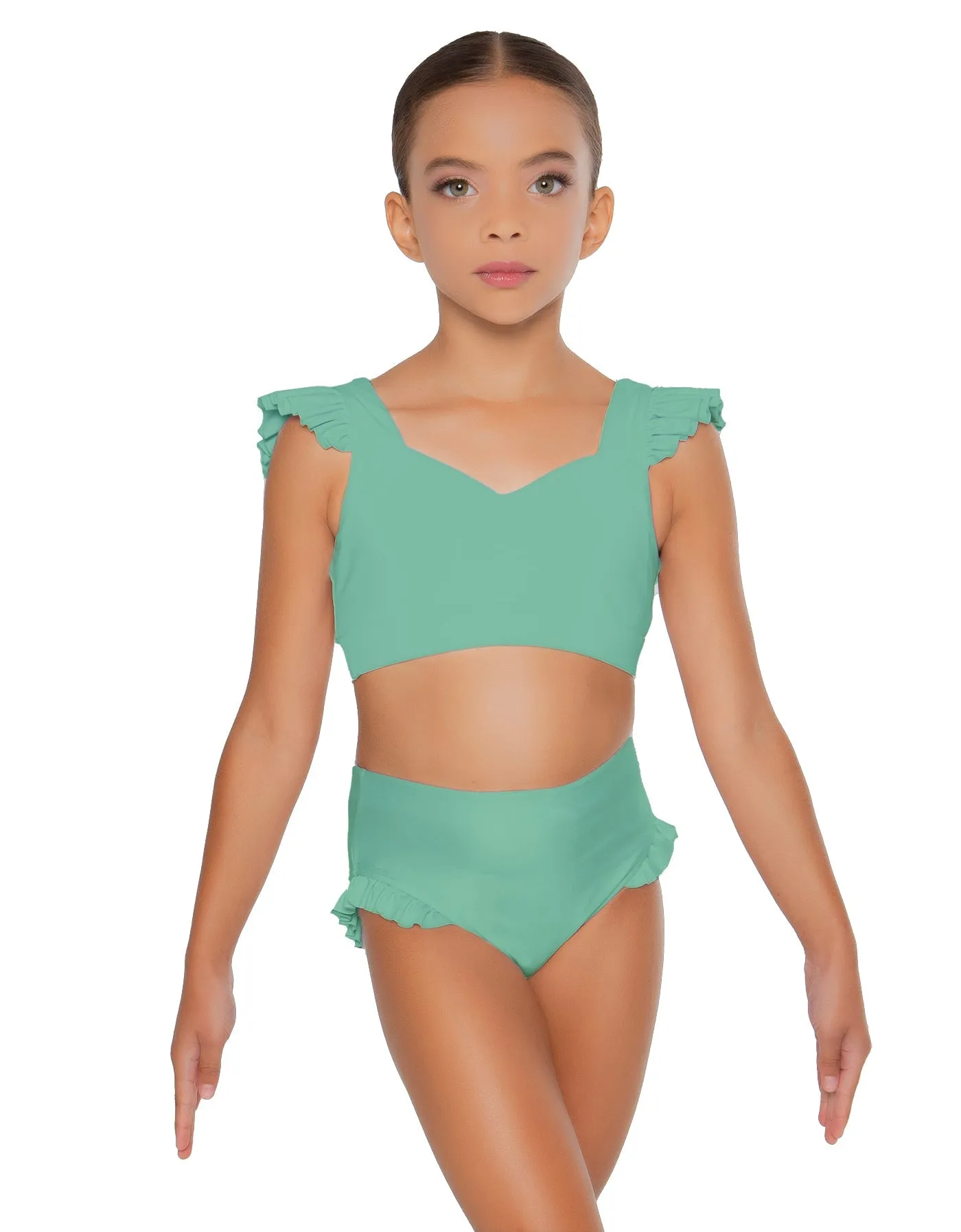 Solid Lycra High Rise Panty with Ruffle