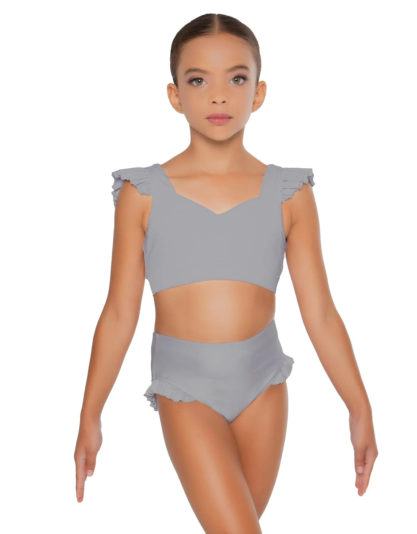 Solid Lycra High Rise Panty with Ruffle
